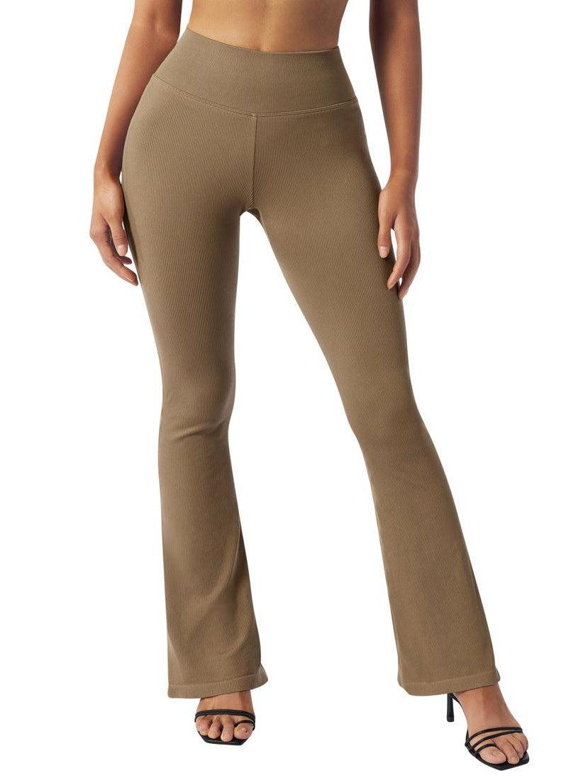 Seamless Ribbed Flare Leggings - Image 16