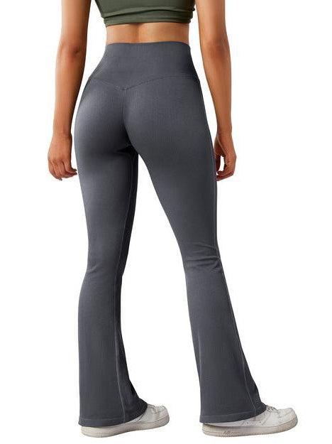 Seamless Ribbed Flare Leggings - Image 5