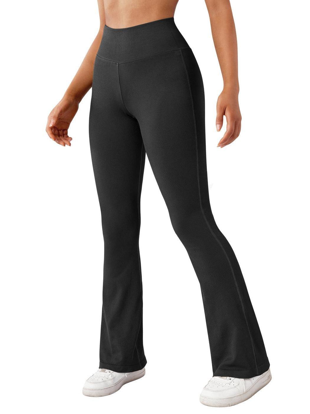 Seamless Ribbed Flare Leggings - Image 8