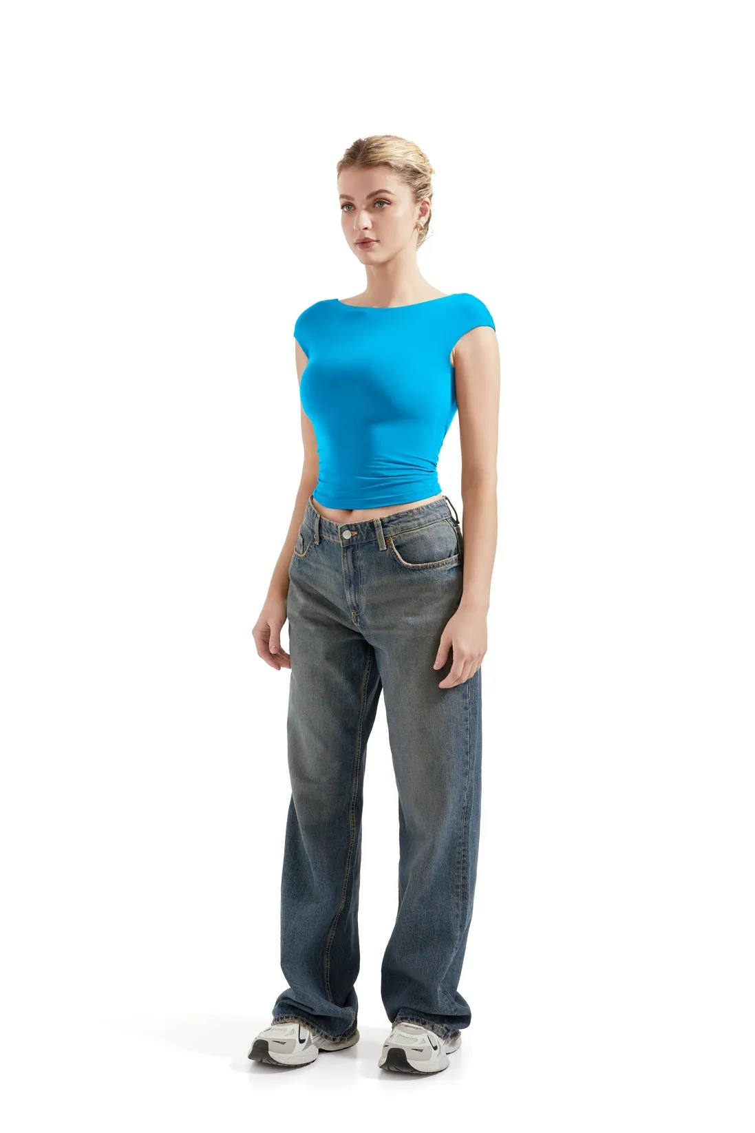 Buttery Soft Backless Shirt - Image 22