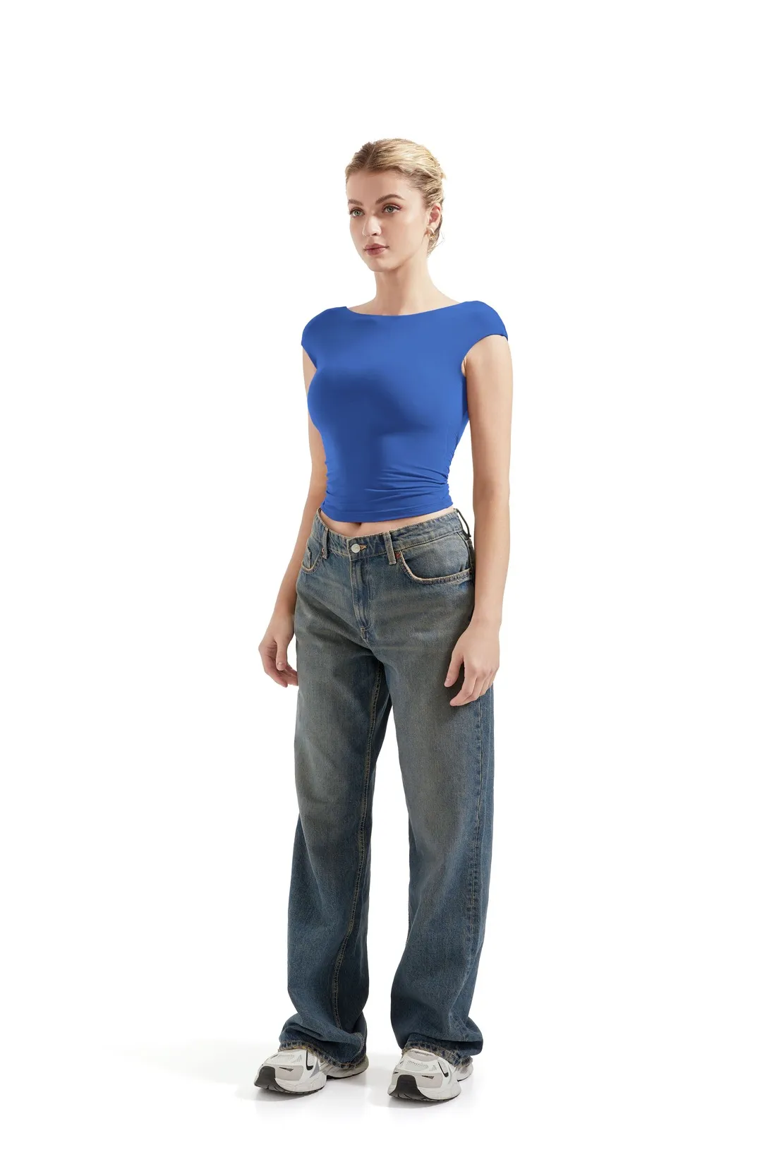 Buttery Soft Backless Shirt - Image 30