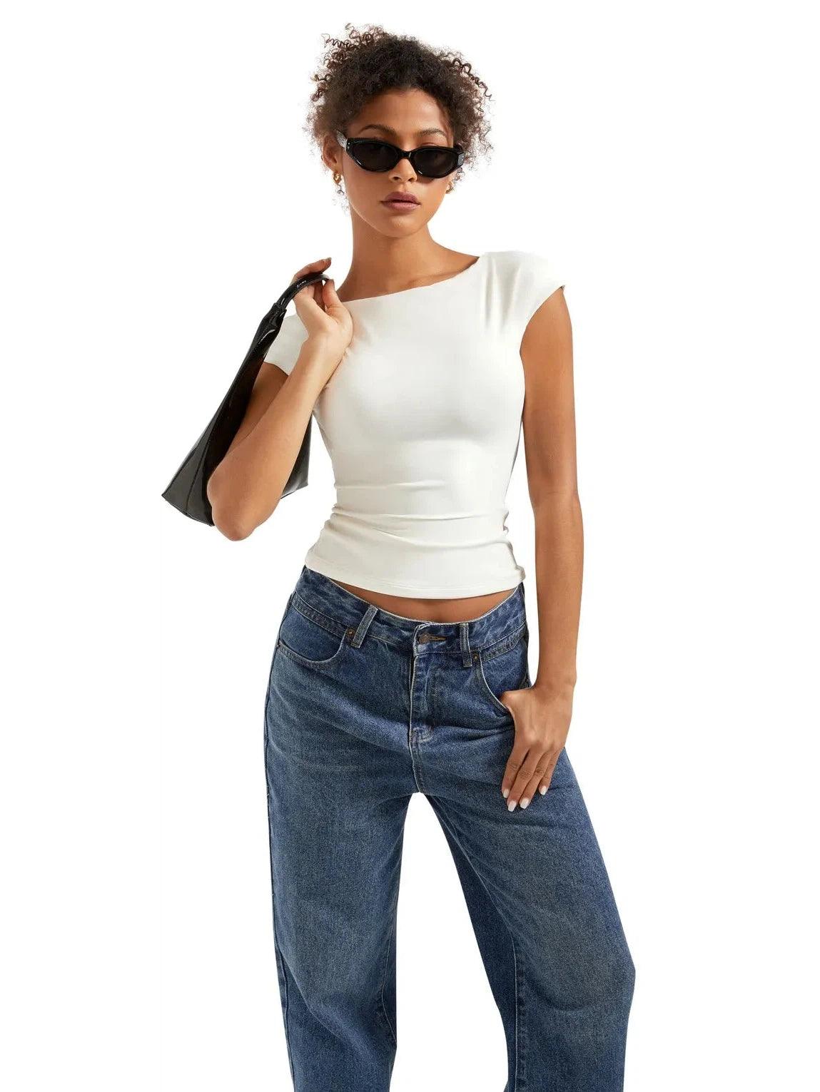 Buttery Soft Backless Shirt - Image 5