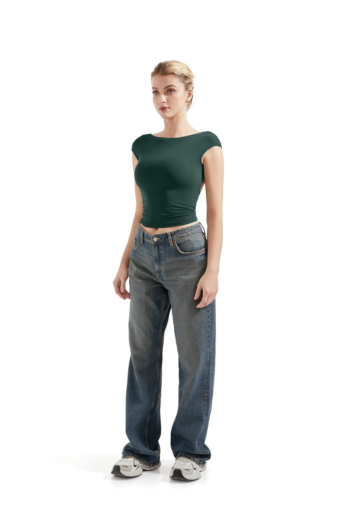Buttery Soft Backless Shirt - Image 53