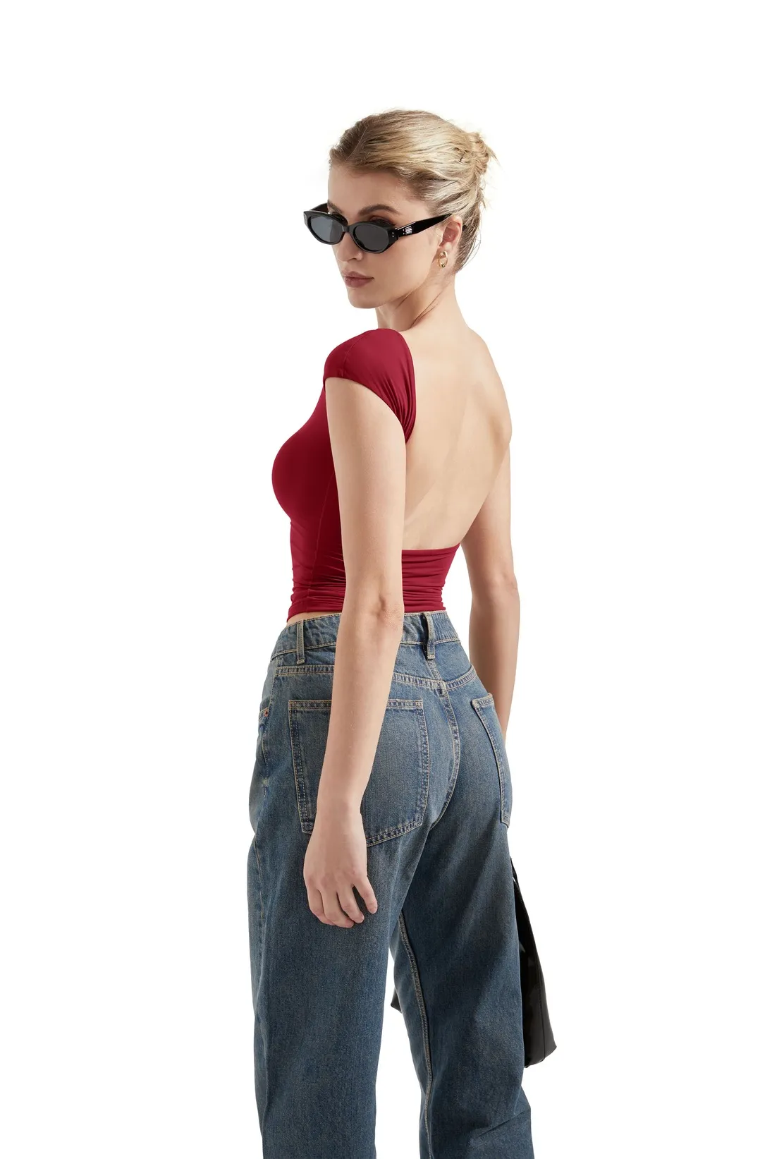 Buttery Soft Backless Shirt - Image 71