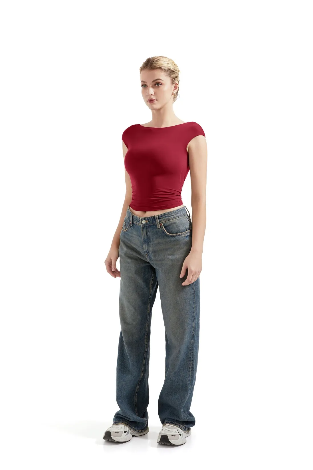 Buttery Soft Backless Shirt - Image 72