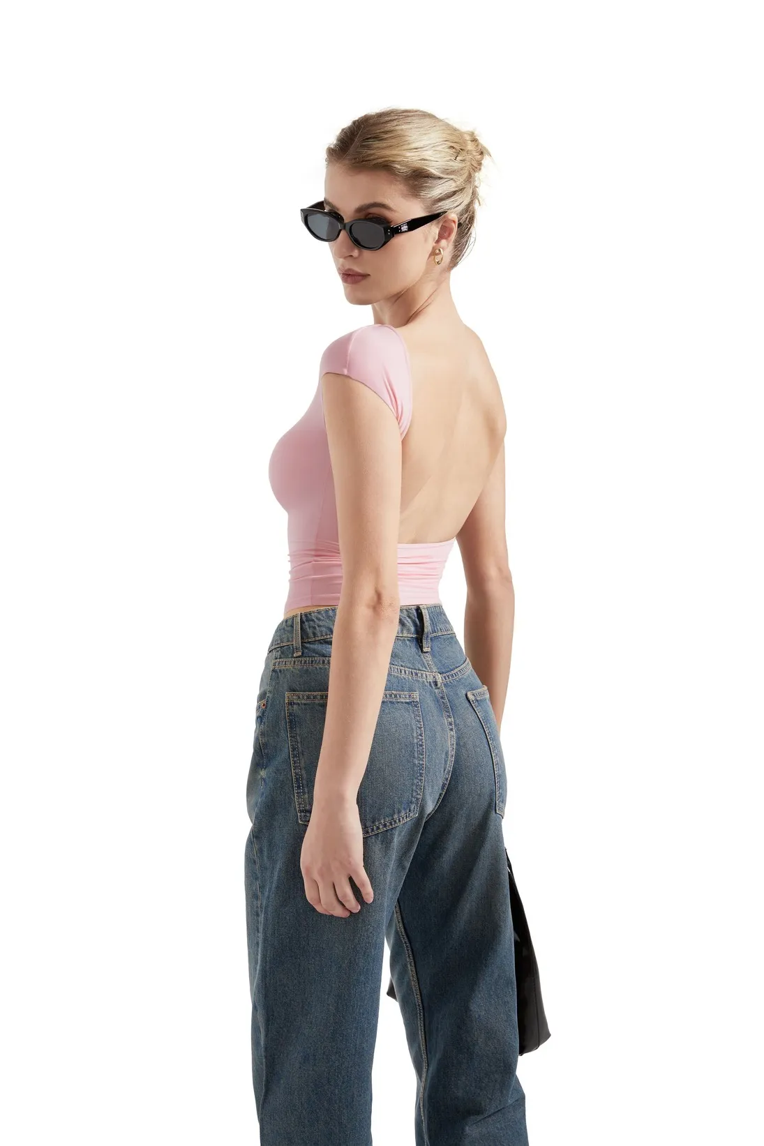 Buttery Soft Backless Shirt - Image 77