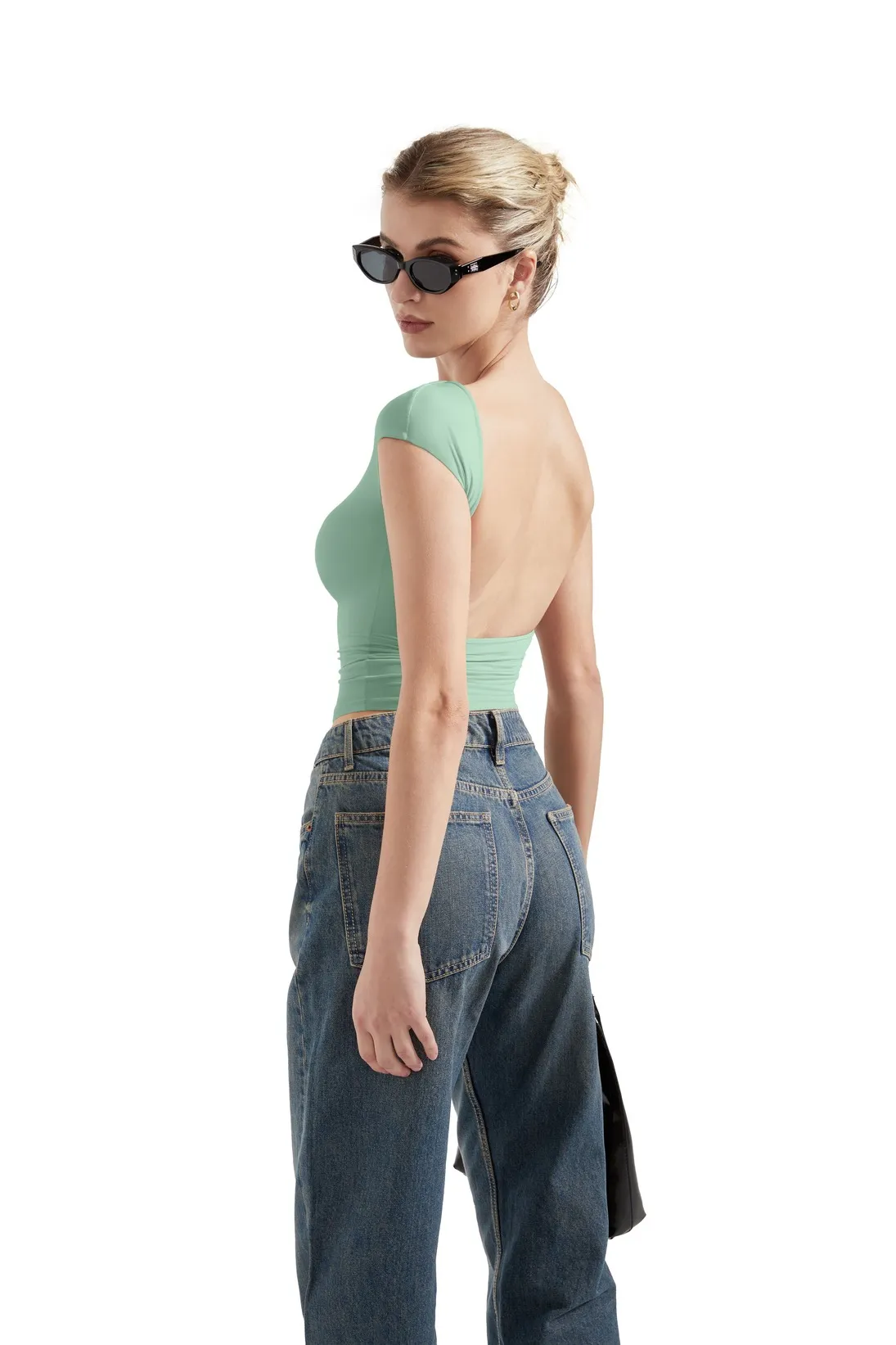 Buttery Soft Backless Shirt - Image 84