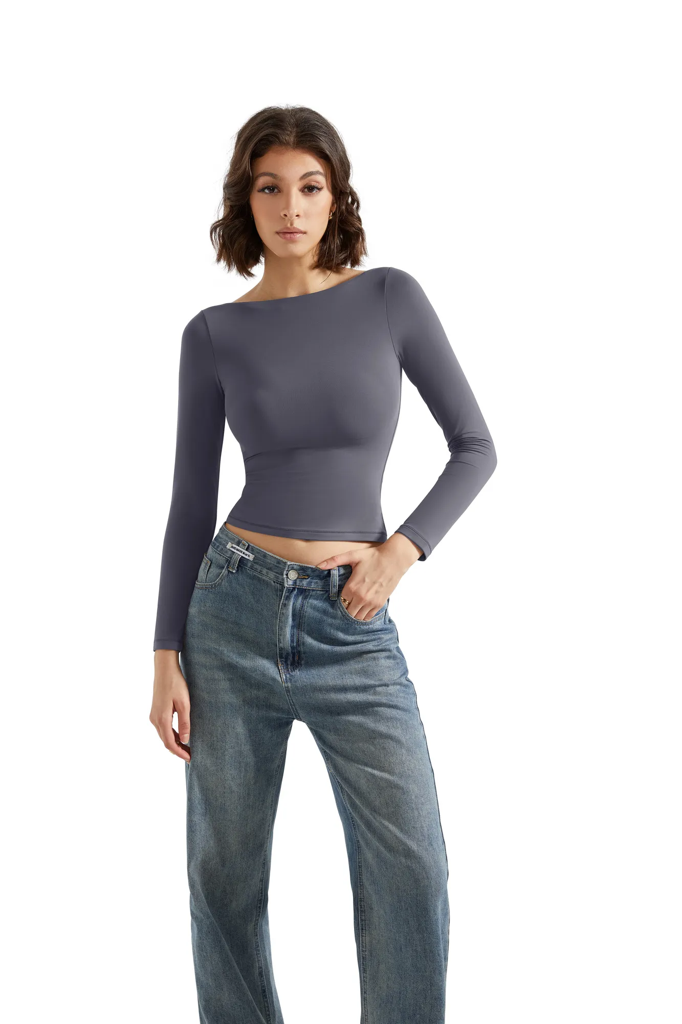 Buttery Soft Boat Neck Shirt - Long Sleeve - Image 32