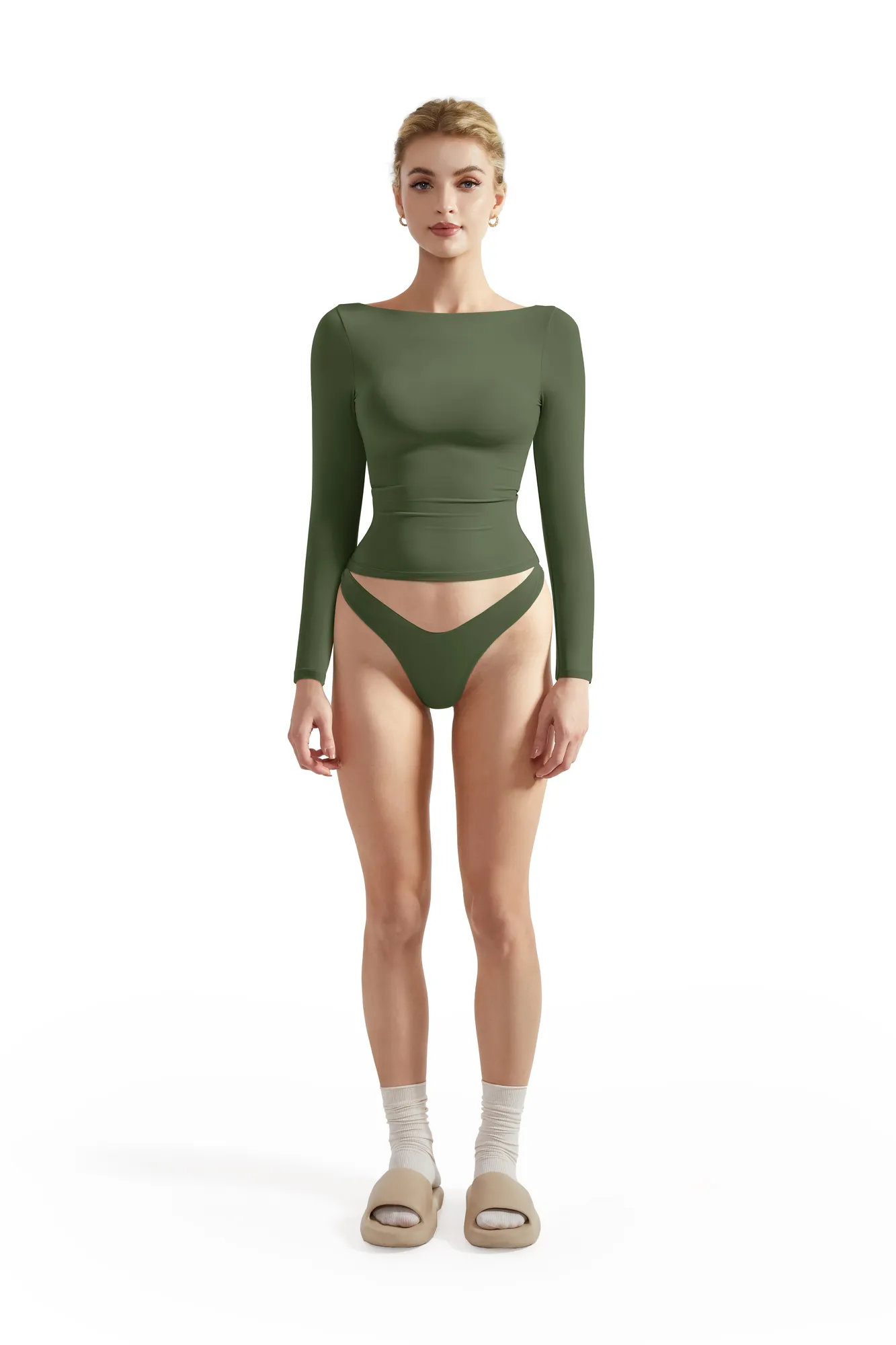 Buttery Soft Boat Neck Shirt - Long Sleeve - Image 54