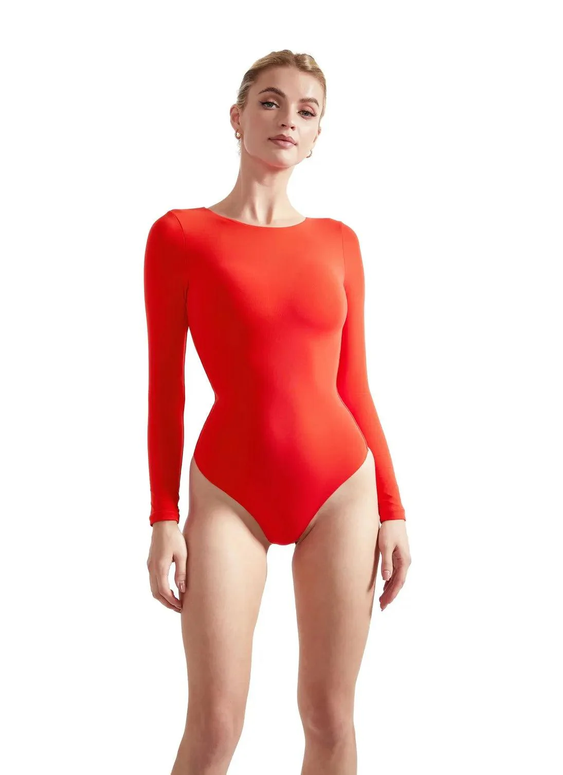 Flash Sales - Buttery Soft Crew Neck Bodysuit - Long Sleeve - Image 30