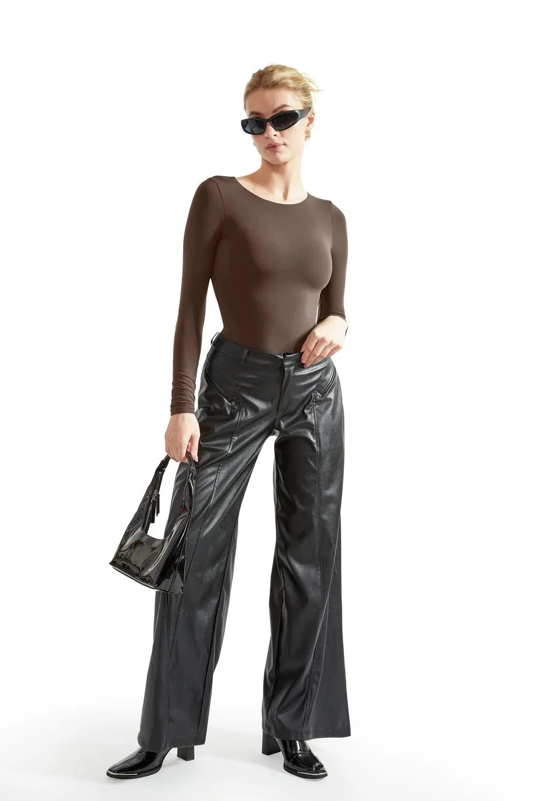 Flash Sales - Buttery Soft Crew Neck Bodysuit - Long Sleeve - Image 43