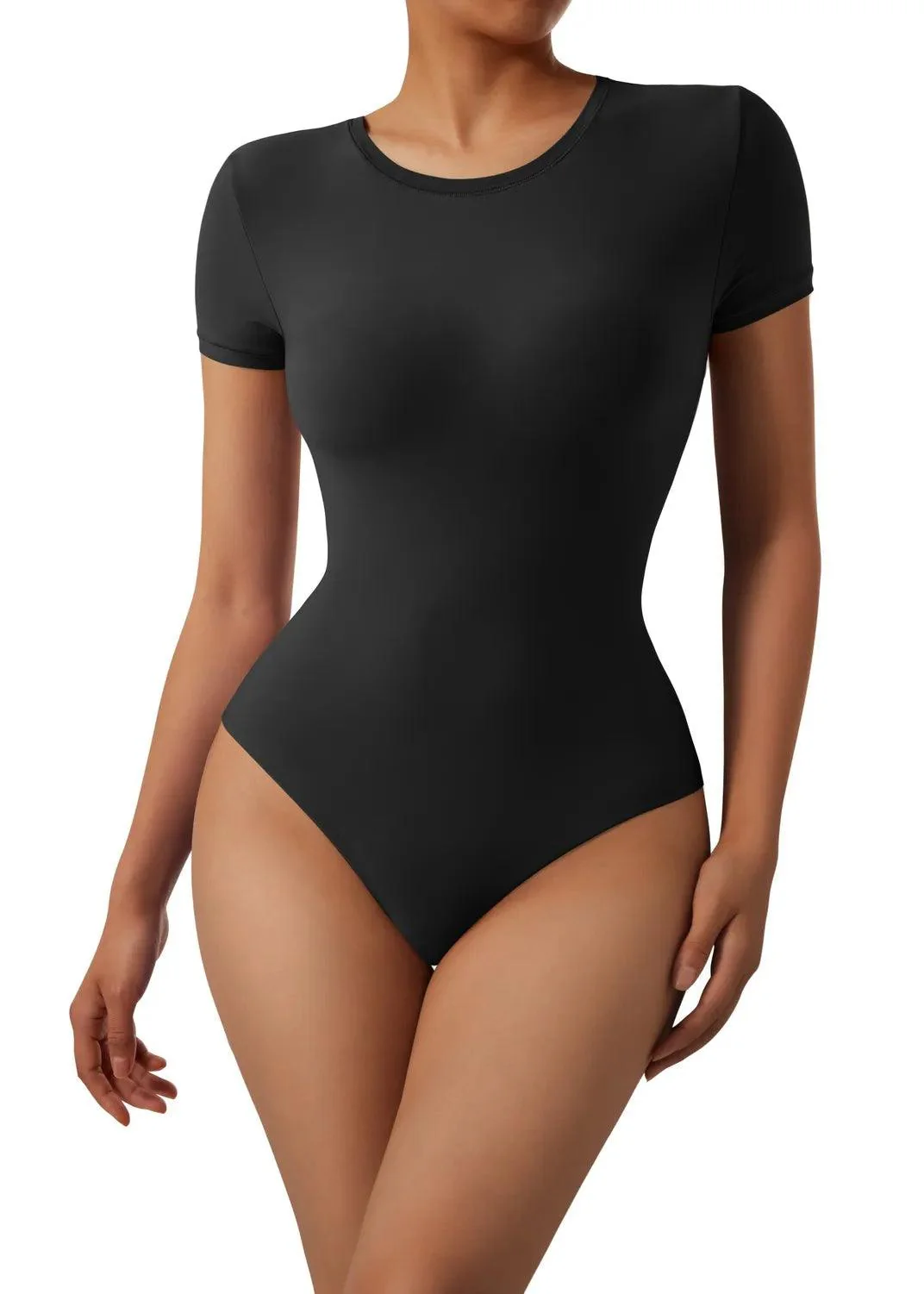 Buttery Soft Crew Neck Bodysuit - Short Sleeve - Image 19