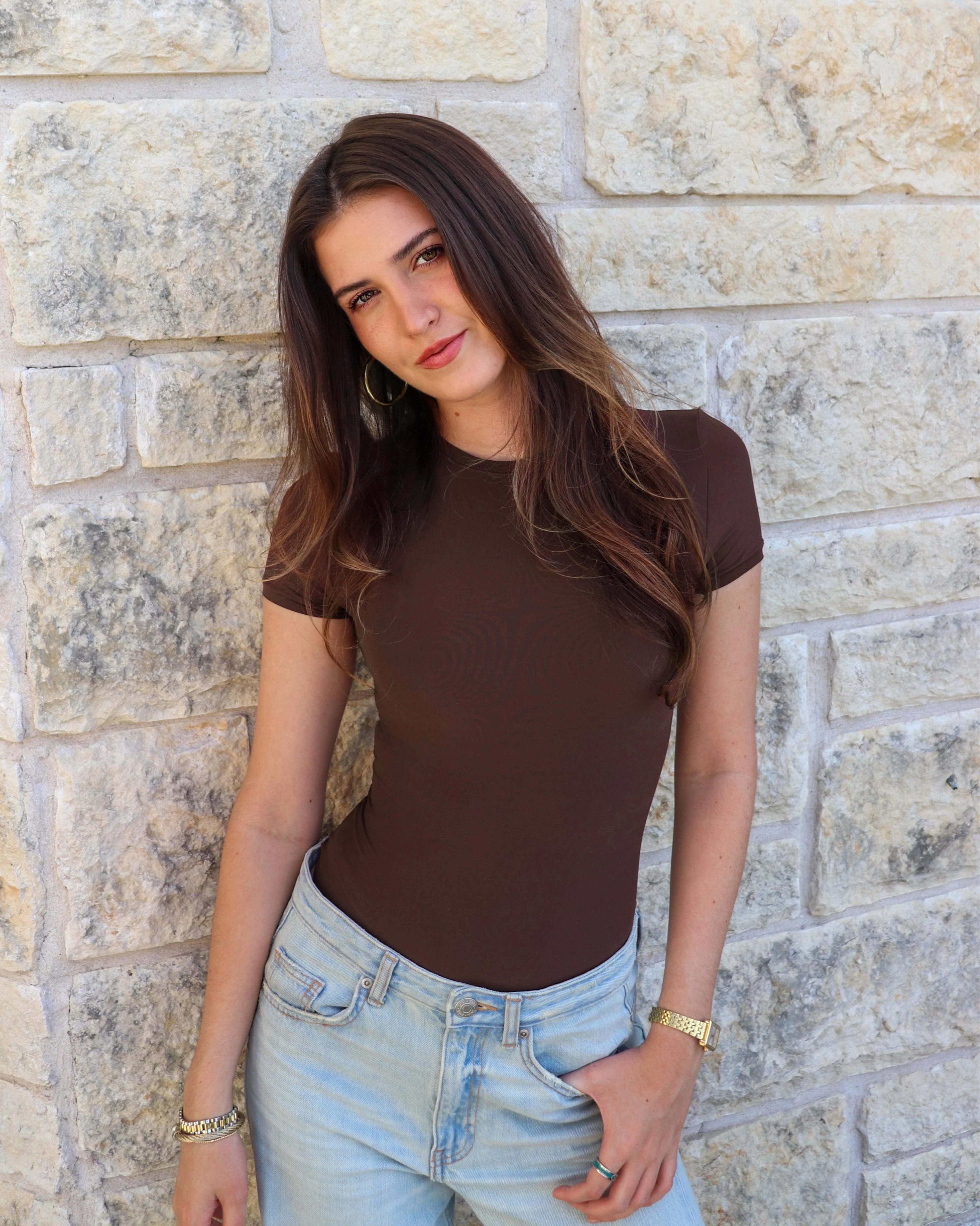 Buttery Soft Crew Neck Bodysuit - Short Sleeve - Image 31