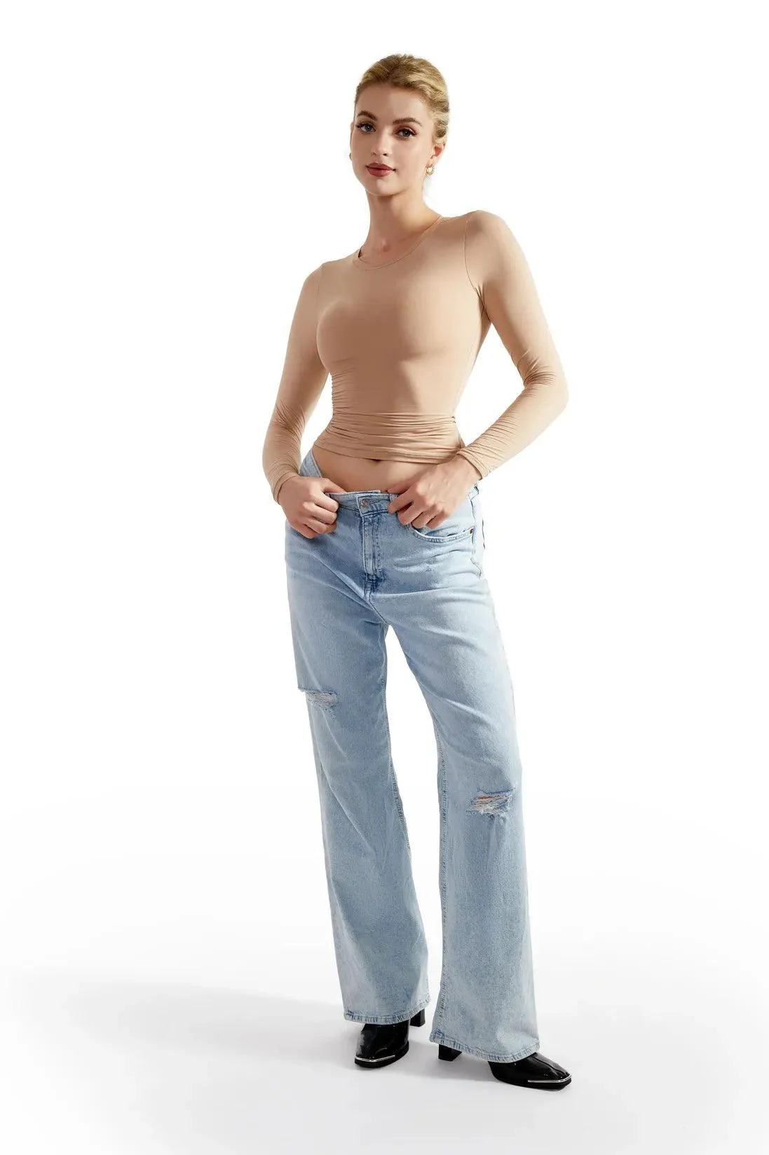 Buttery Soft Crew Neck Shirt - Long Sleeve - Image 13