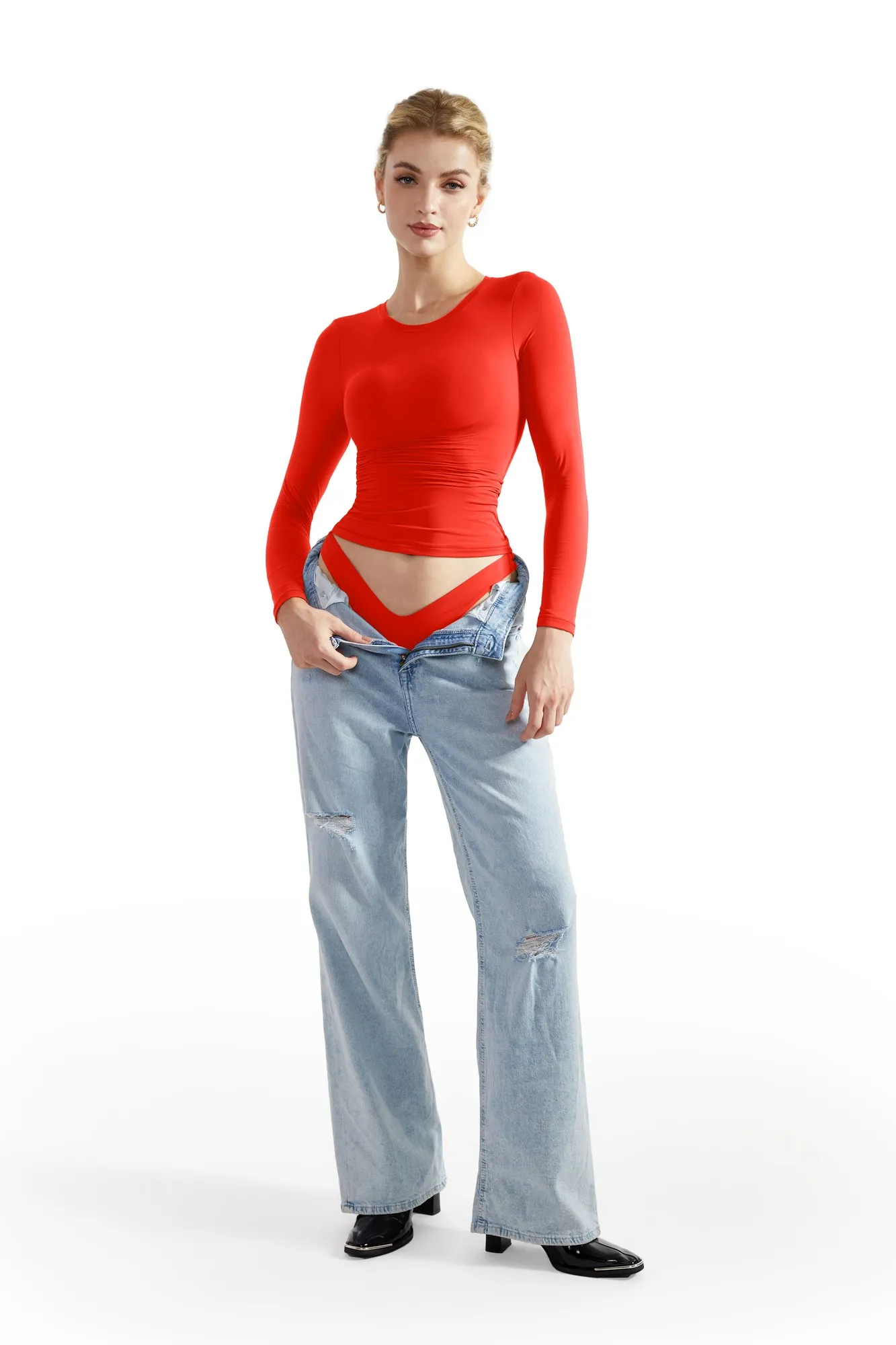 Buttery Soft Crew Neck Shirt - Long Sleeve - Image 53