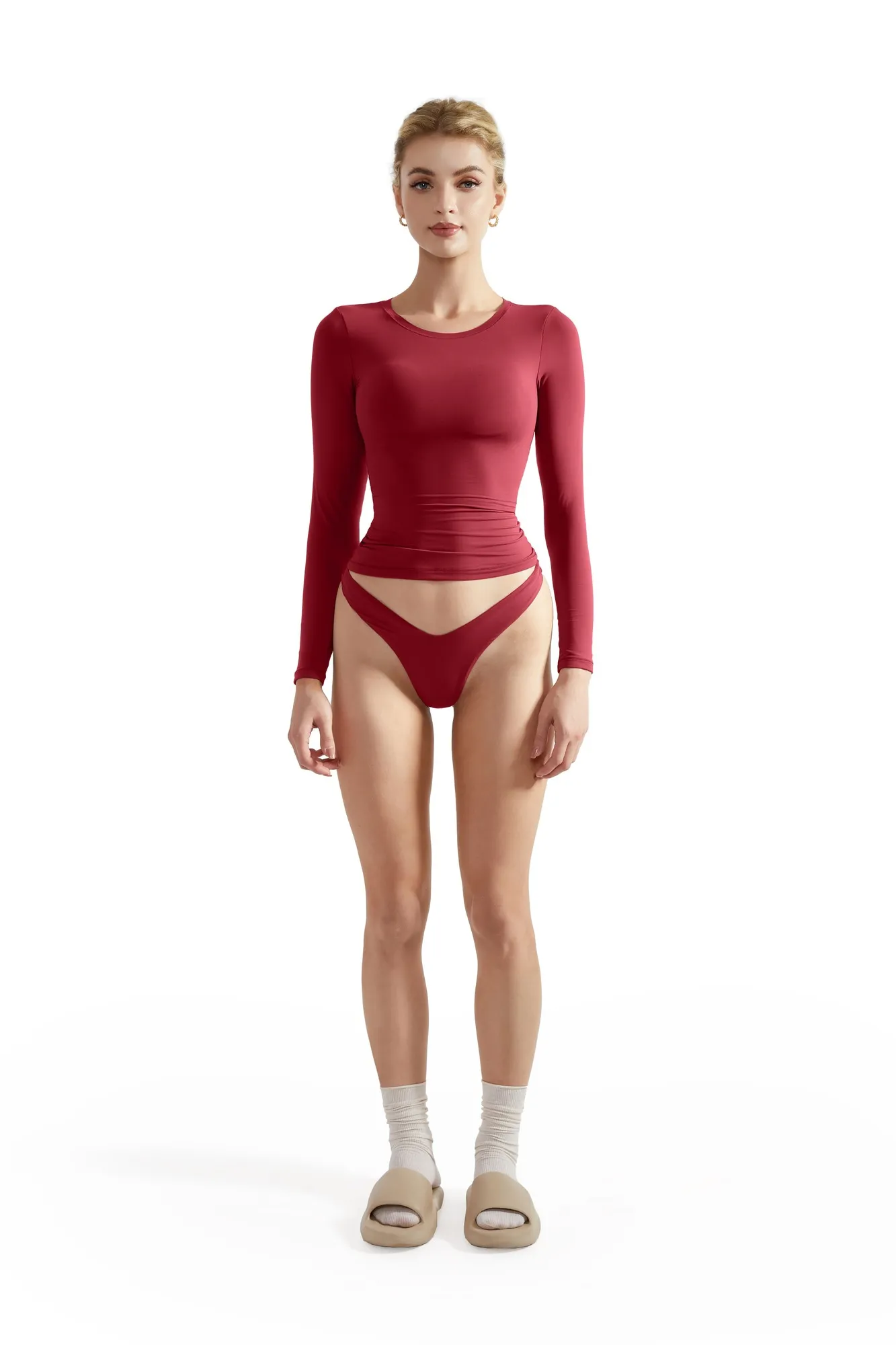 Buttery Soft Crew Neck Shirt - Long Sleeve - Image 58