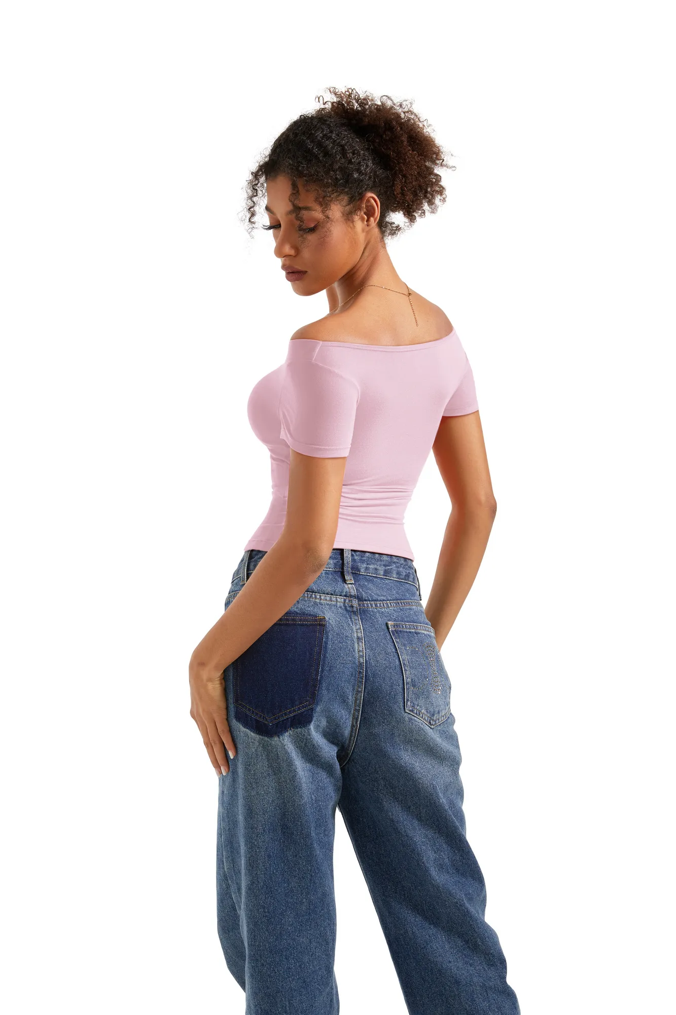 Buttery Soft Multi-Way Off Shoulder Shirt - Image 18