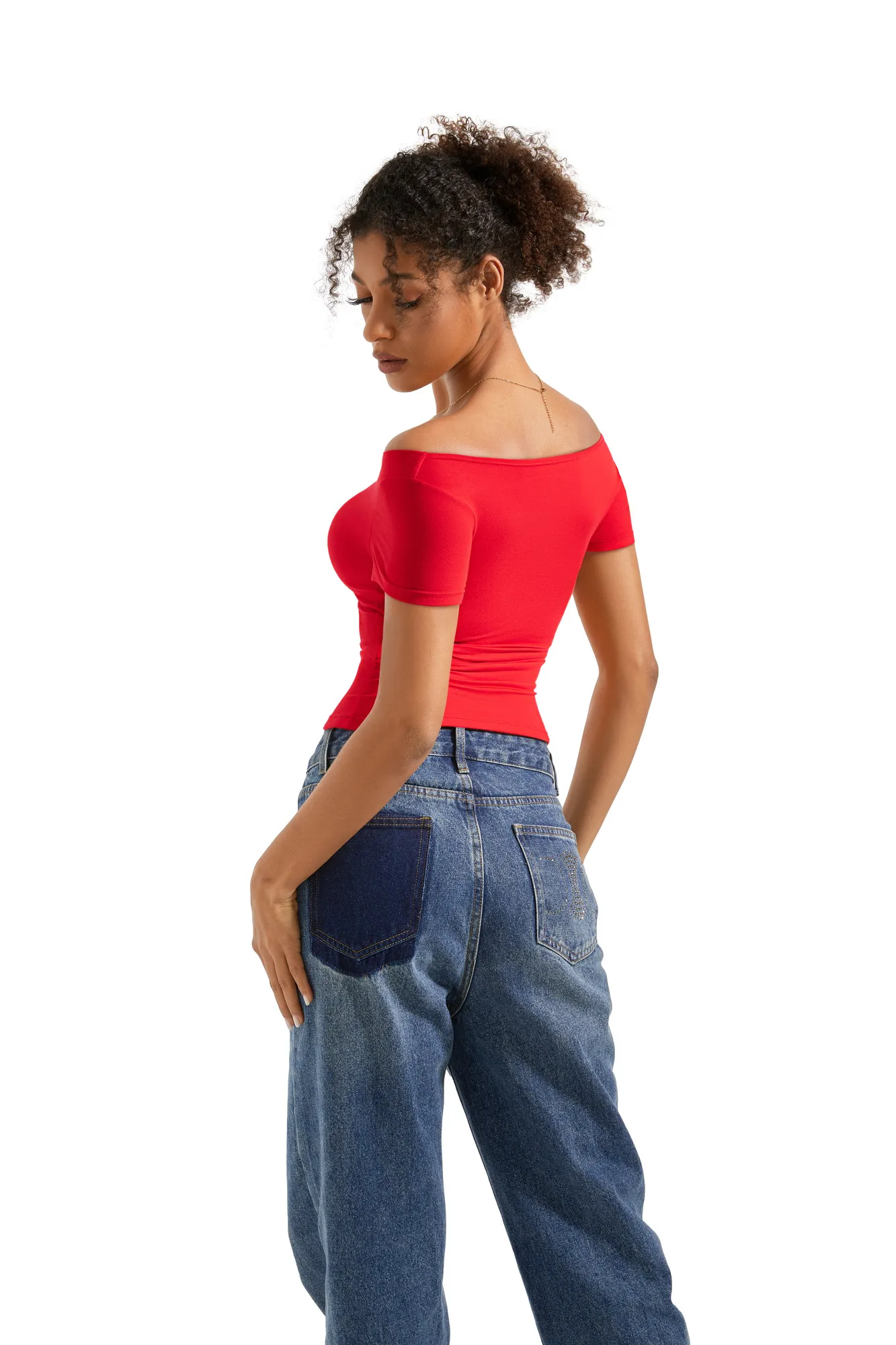 Buttery Soft Multi-Way Off Shoulder Shirt - Image 24