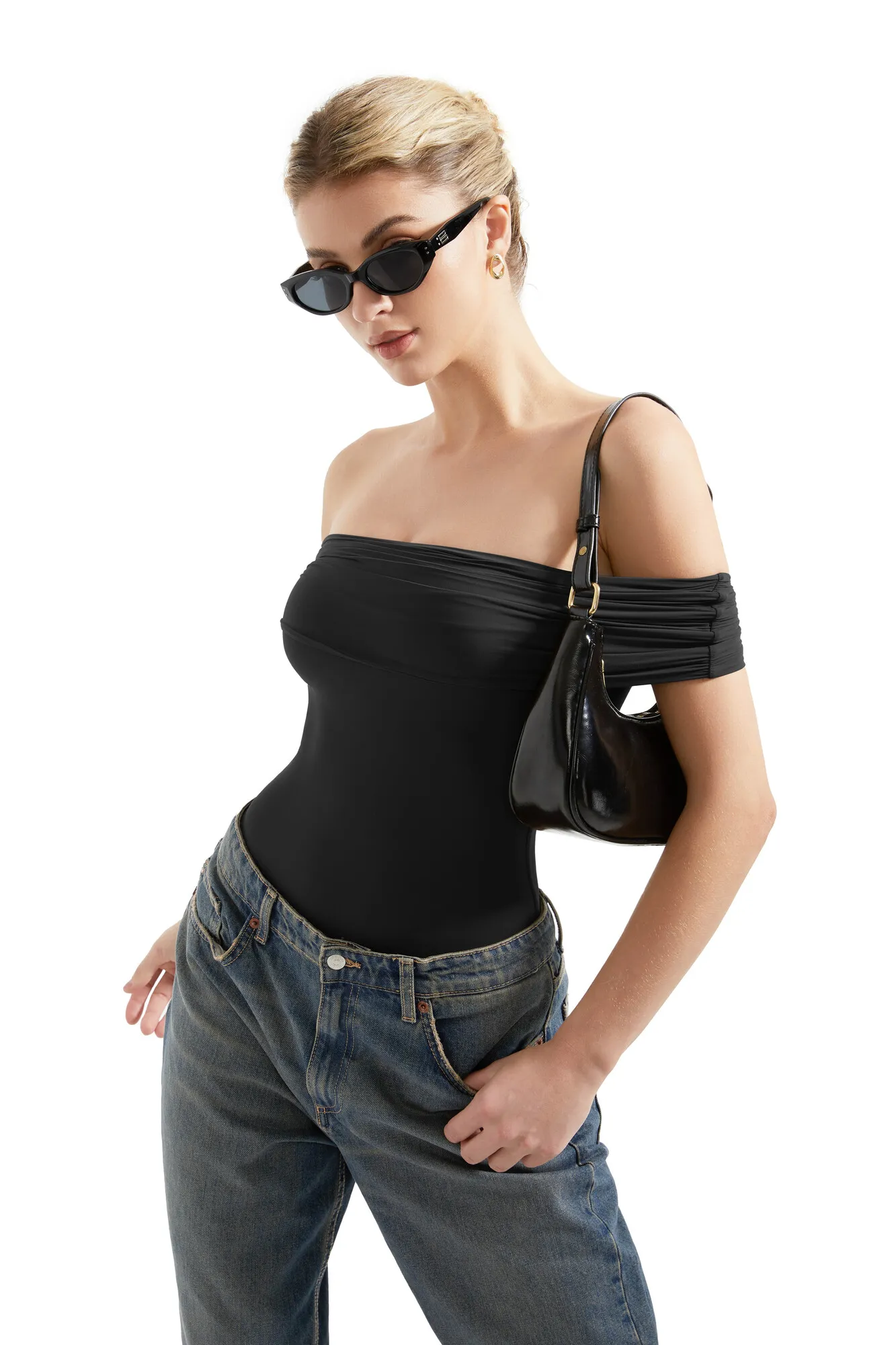 Buttery Soft Off Shoulder Bodysuit - Image 5