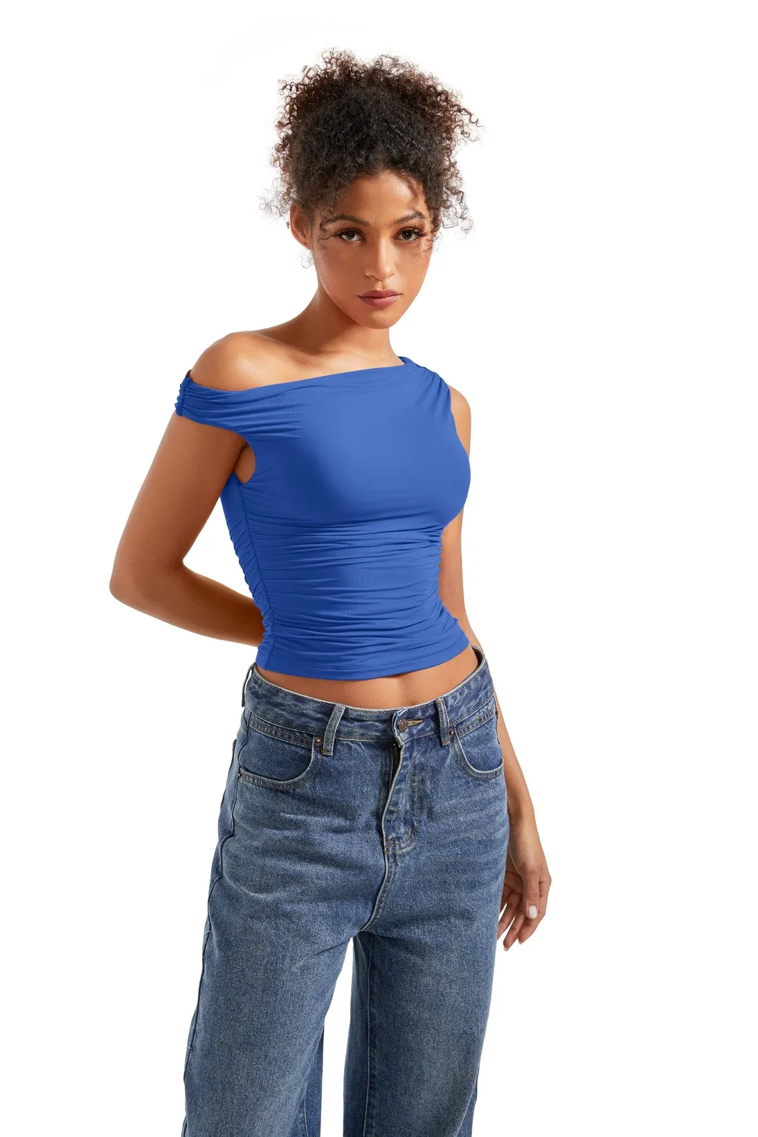 Buttery Soft Off Shoulder Shirt - Image 103