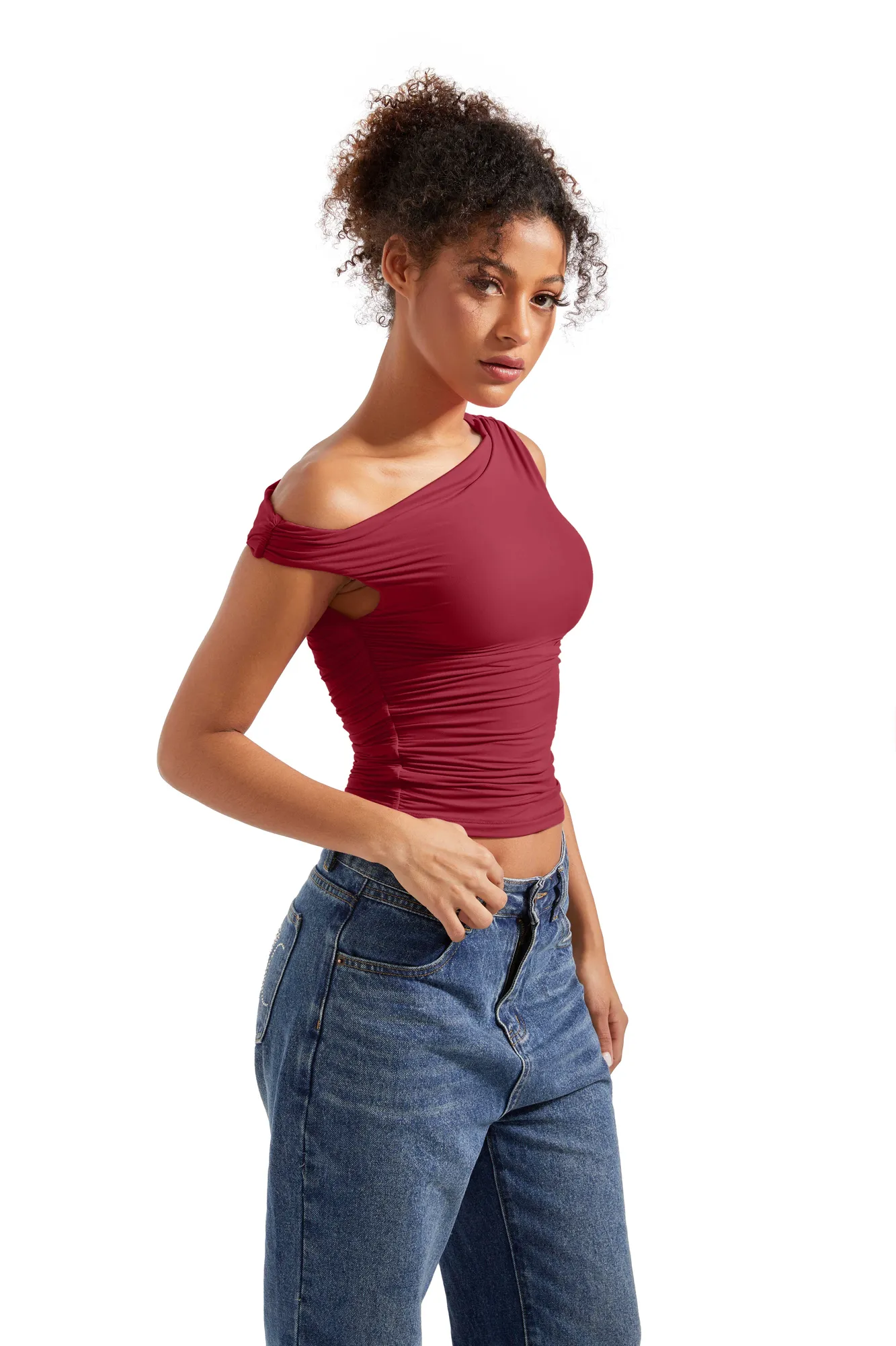 Buttery Soft Off Shoulder Shirt - Image 29