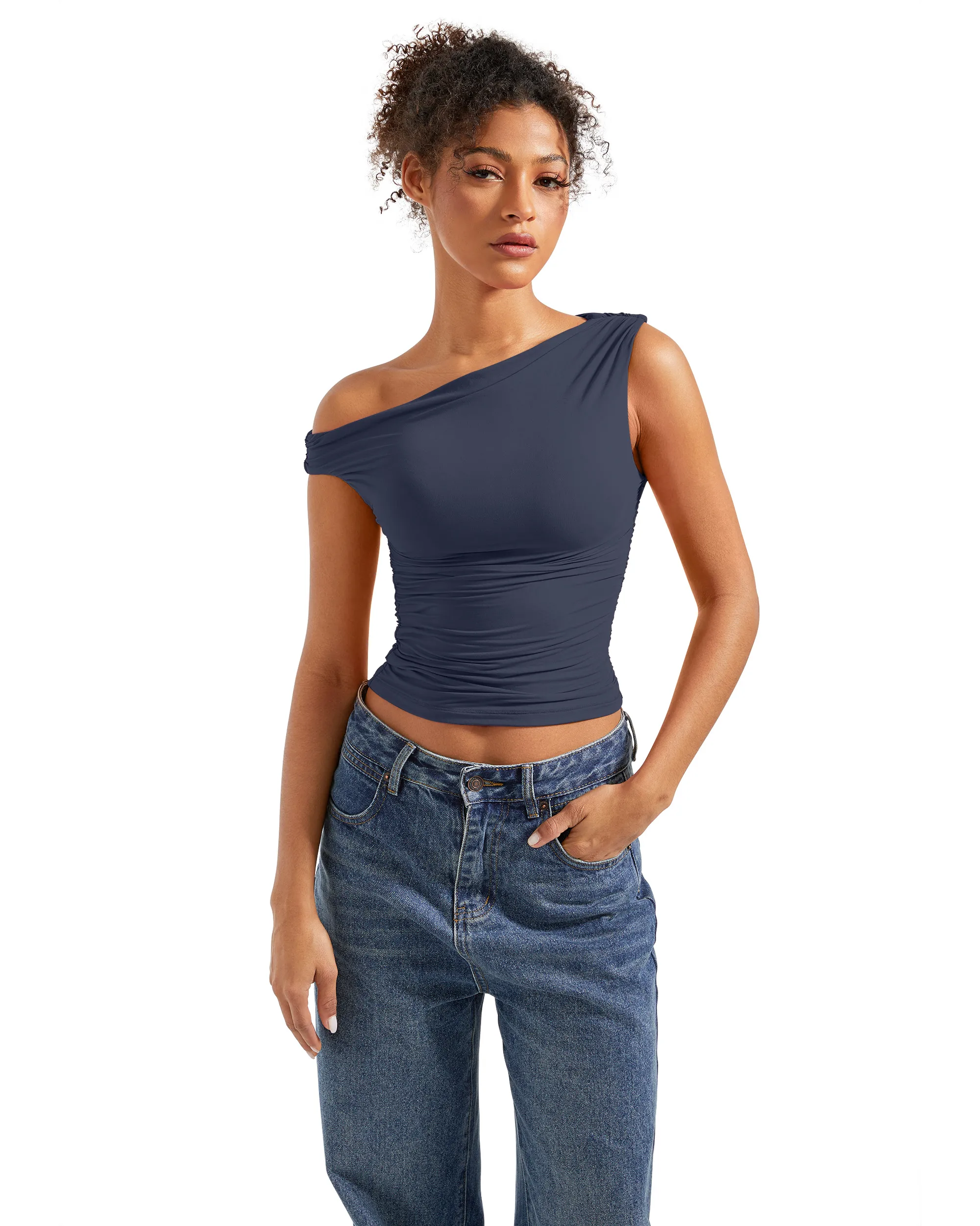 Buttery Soft Off Shoulder Shirt - Image 50