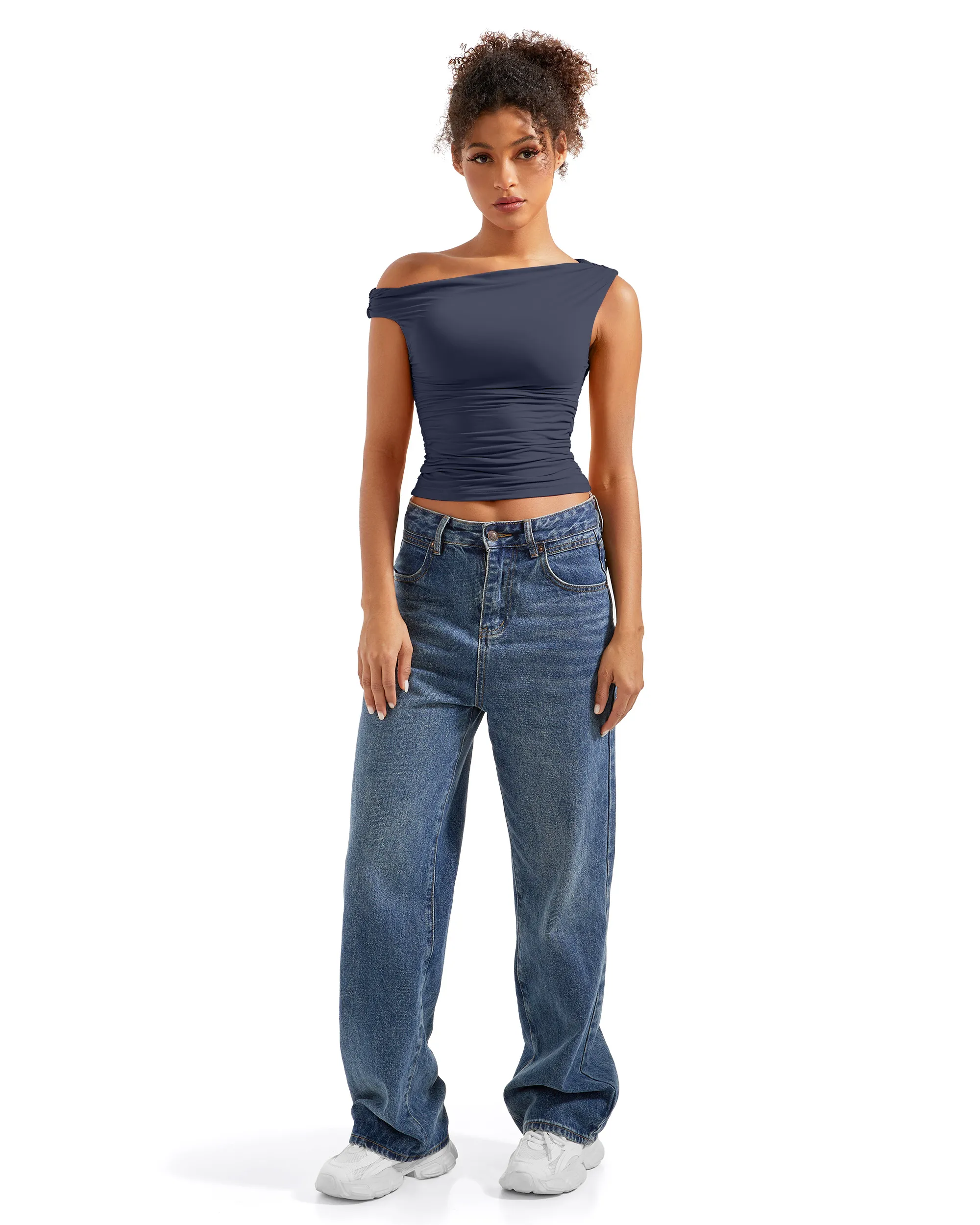 Buttery Soft Off Shoulder Shirt - Image 51