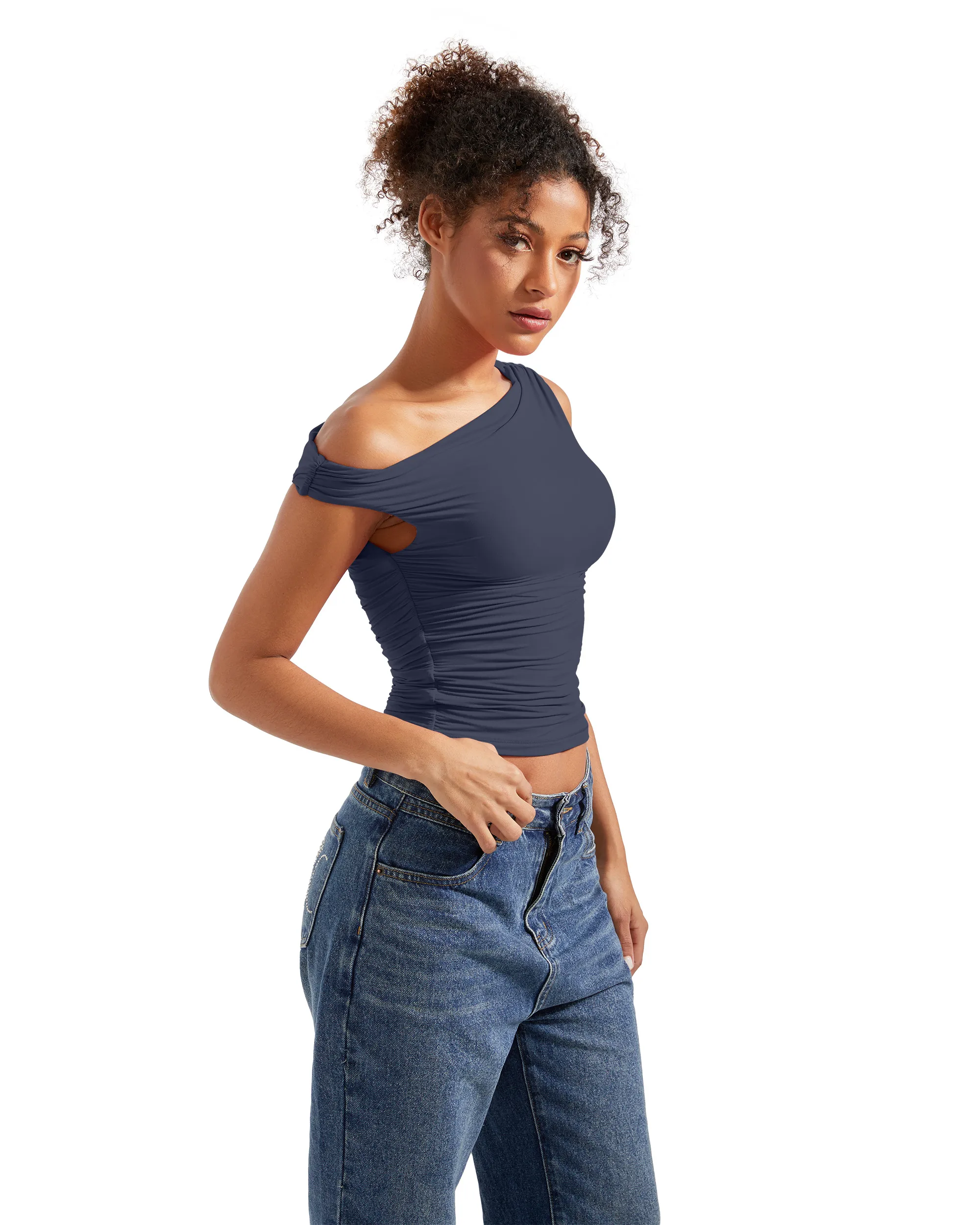 Buttery Soft Off Shoulder Shirt - Image 53