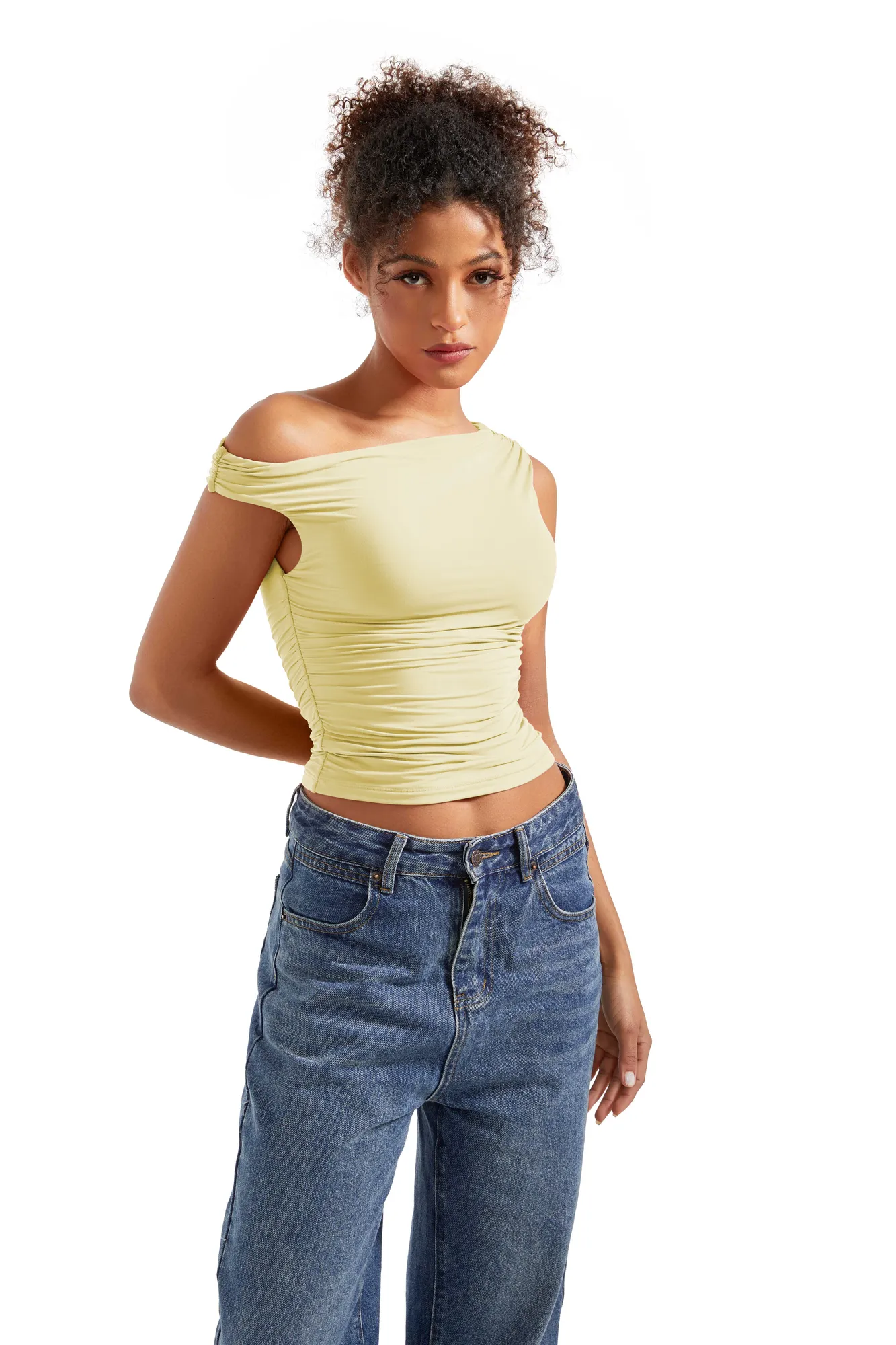 Buttery Soft Off Shoulder Shirt - Image 80