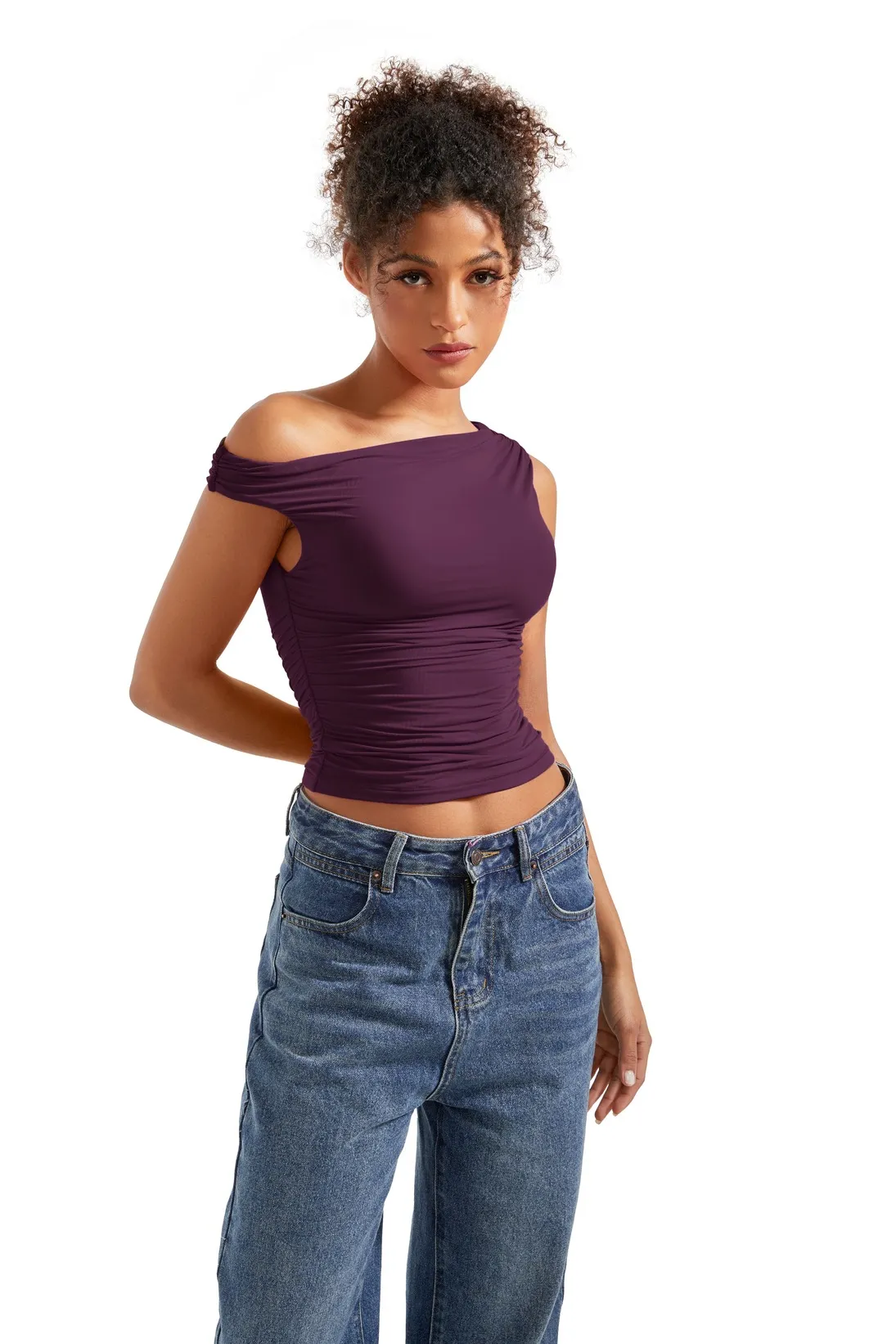 Buttery Soft Off Shoulder Shirt - Image 88