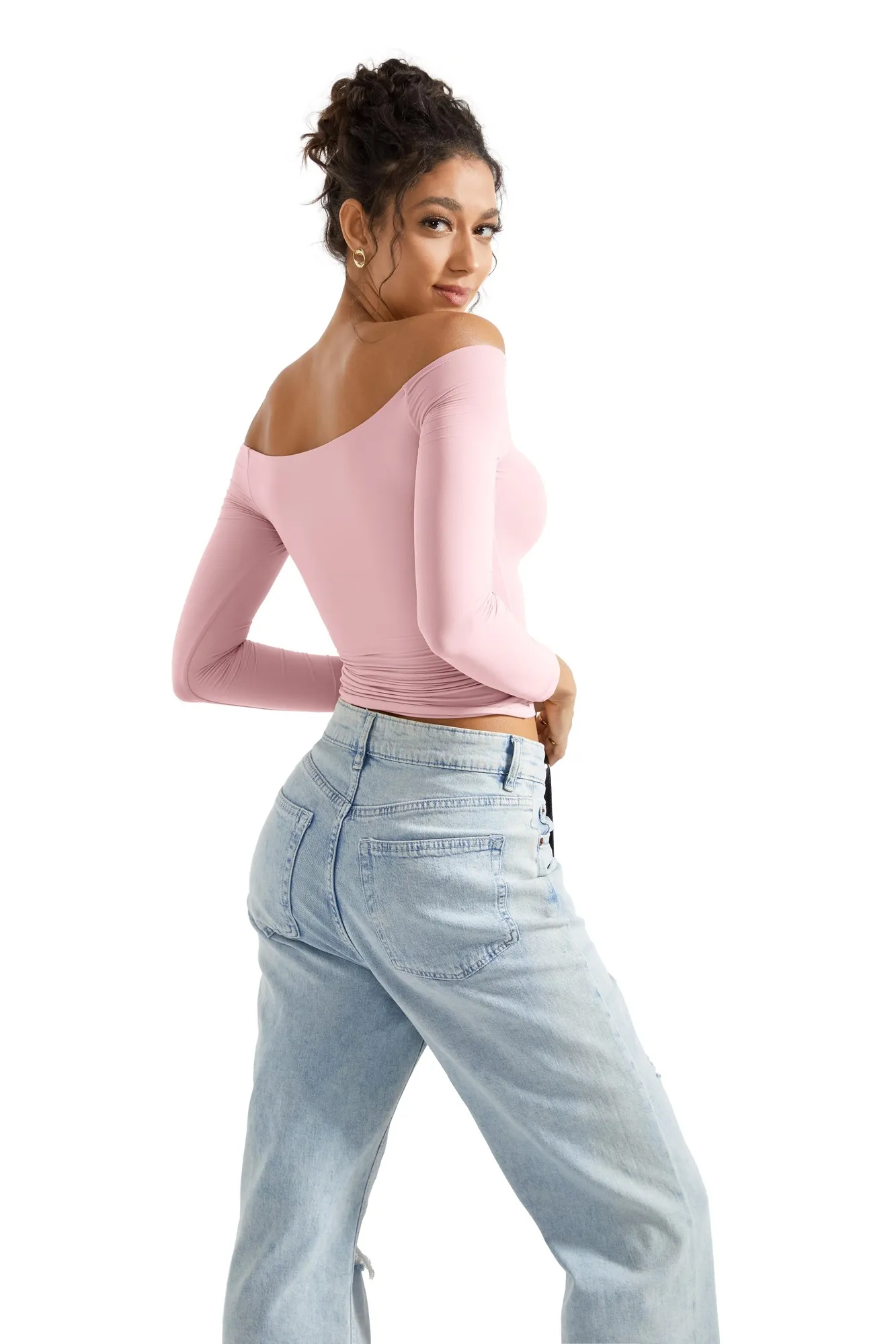 Buttery Soft Off Shoulder Shirt - Long Sleeve - Image 10