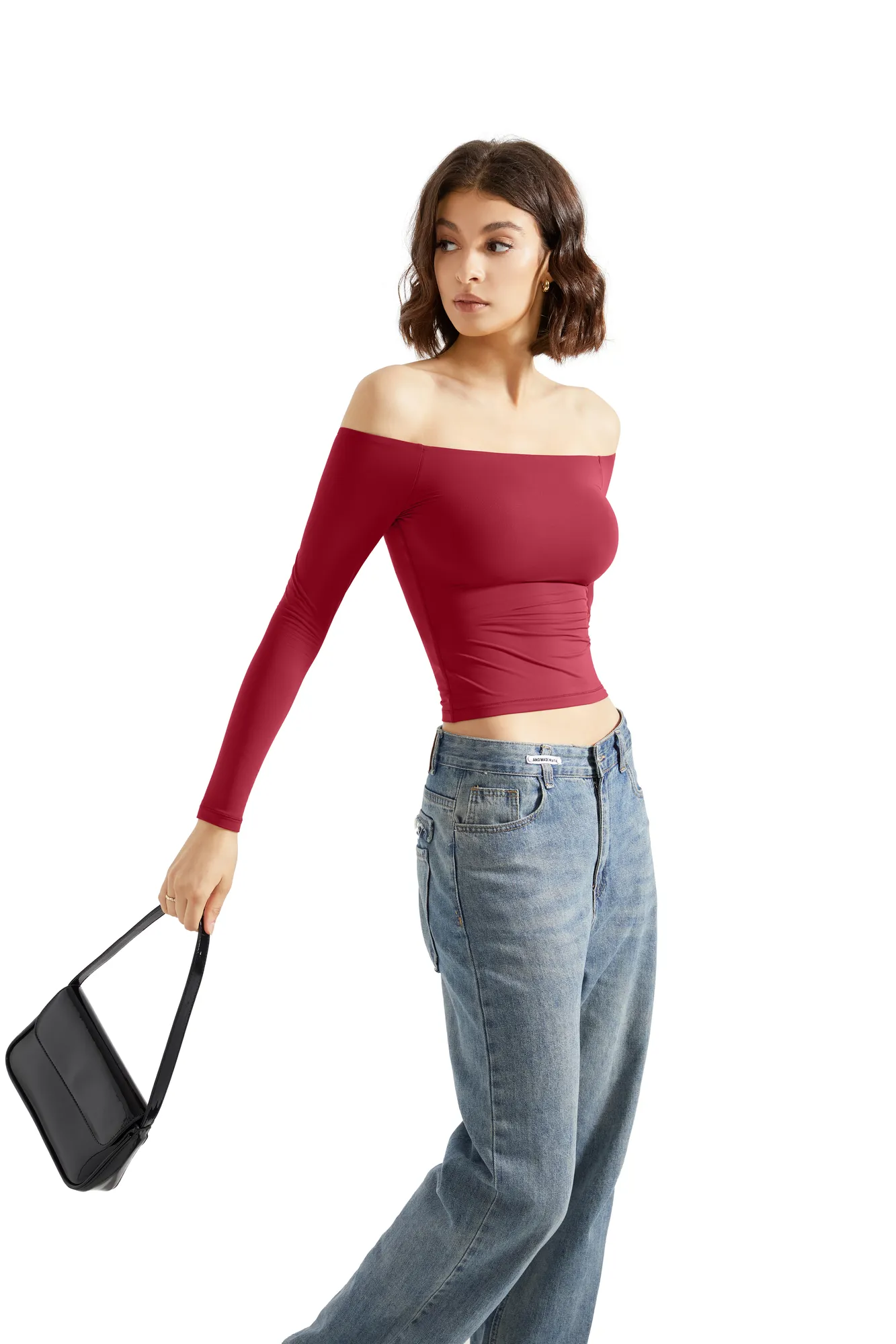 Buttery Soft Off Shoulder Shirt - Long Sleeve - Image 110
