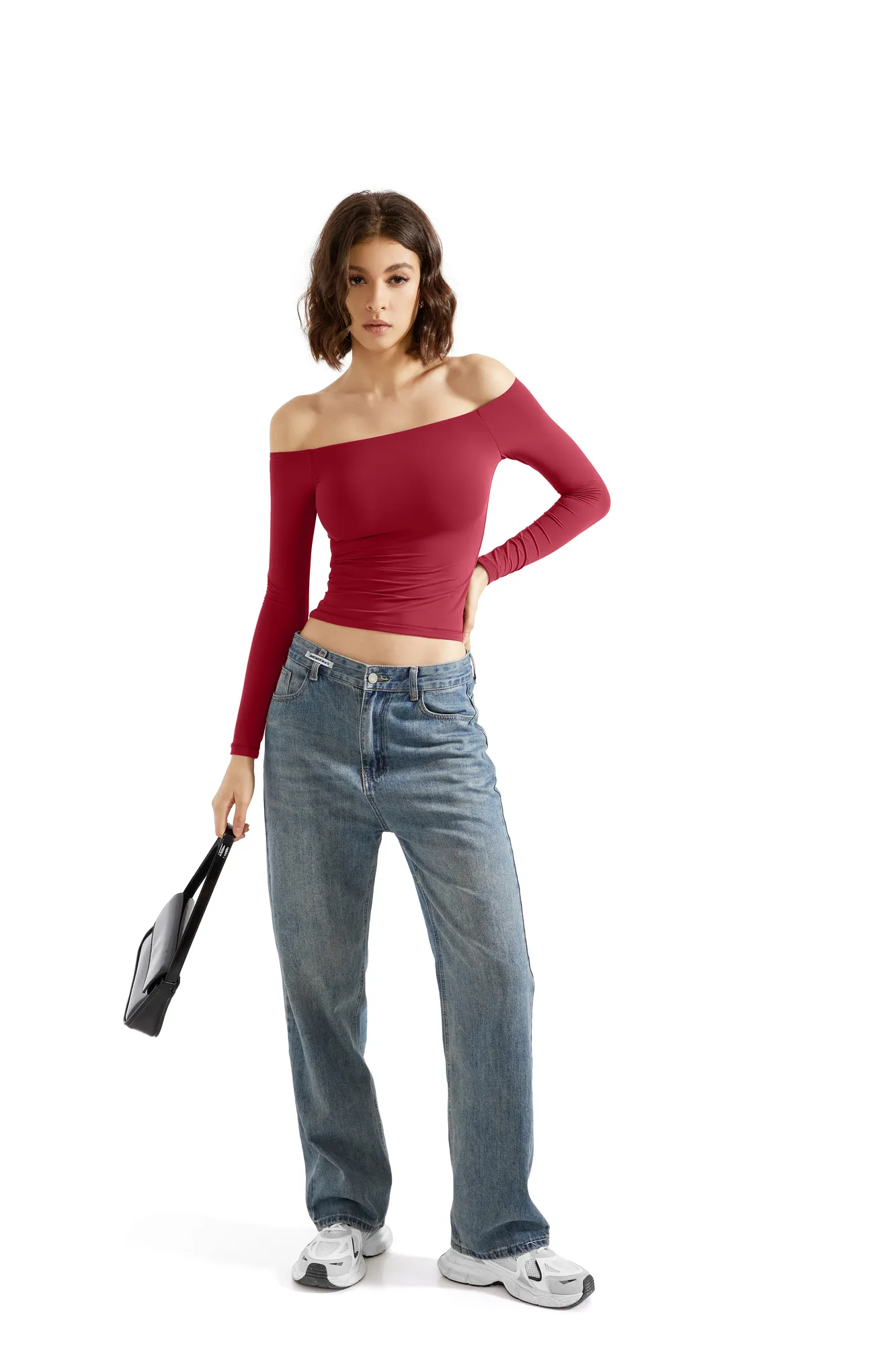 Buttery Soft Off Shoulder Shirt - Long Sleeve - Image 111