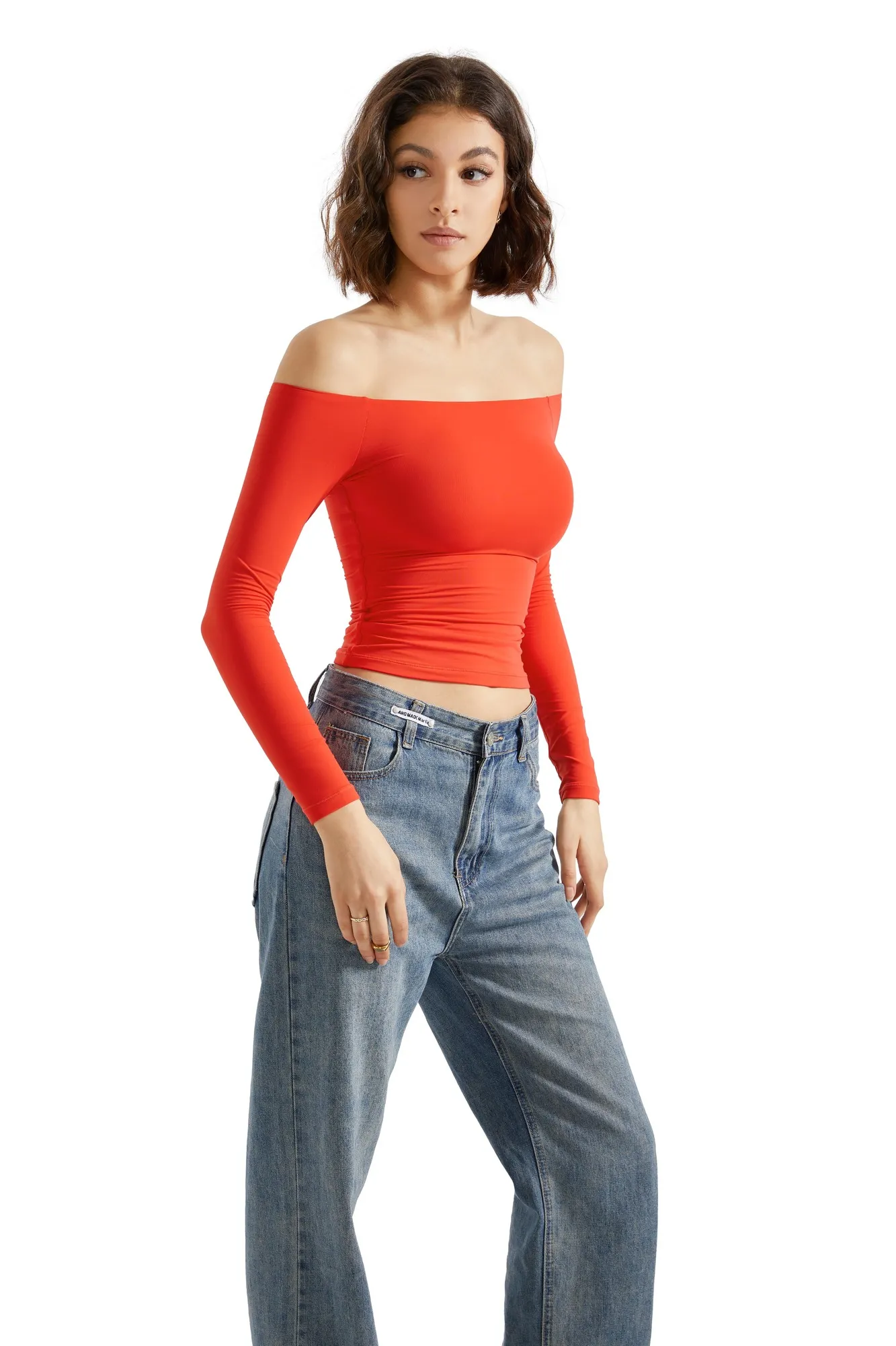Buttery Soft Off Shoulder Shirt - Long Sleeve - Image 31