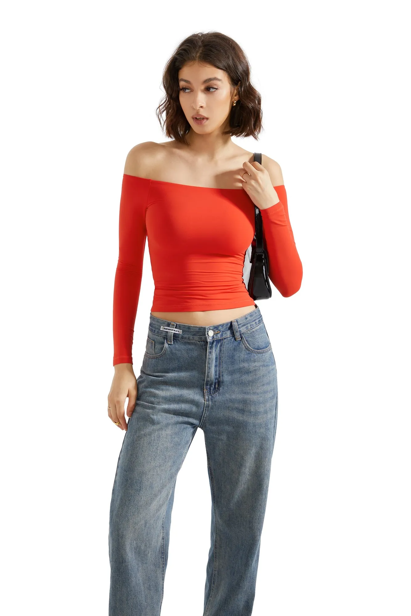 Buttery Soft Off Shoulder Shirt - Long Sleeve - Image 34