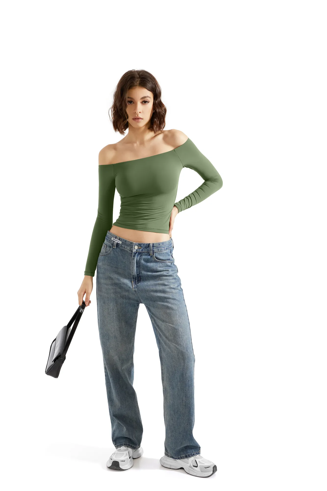 Buttery Soft Off Shoulder Shirt - Long Sleeve - Image 40