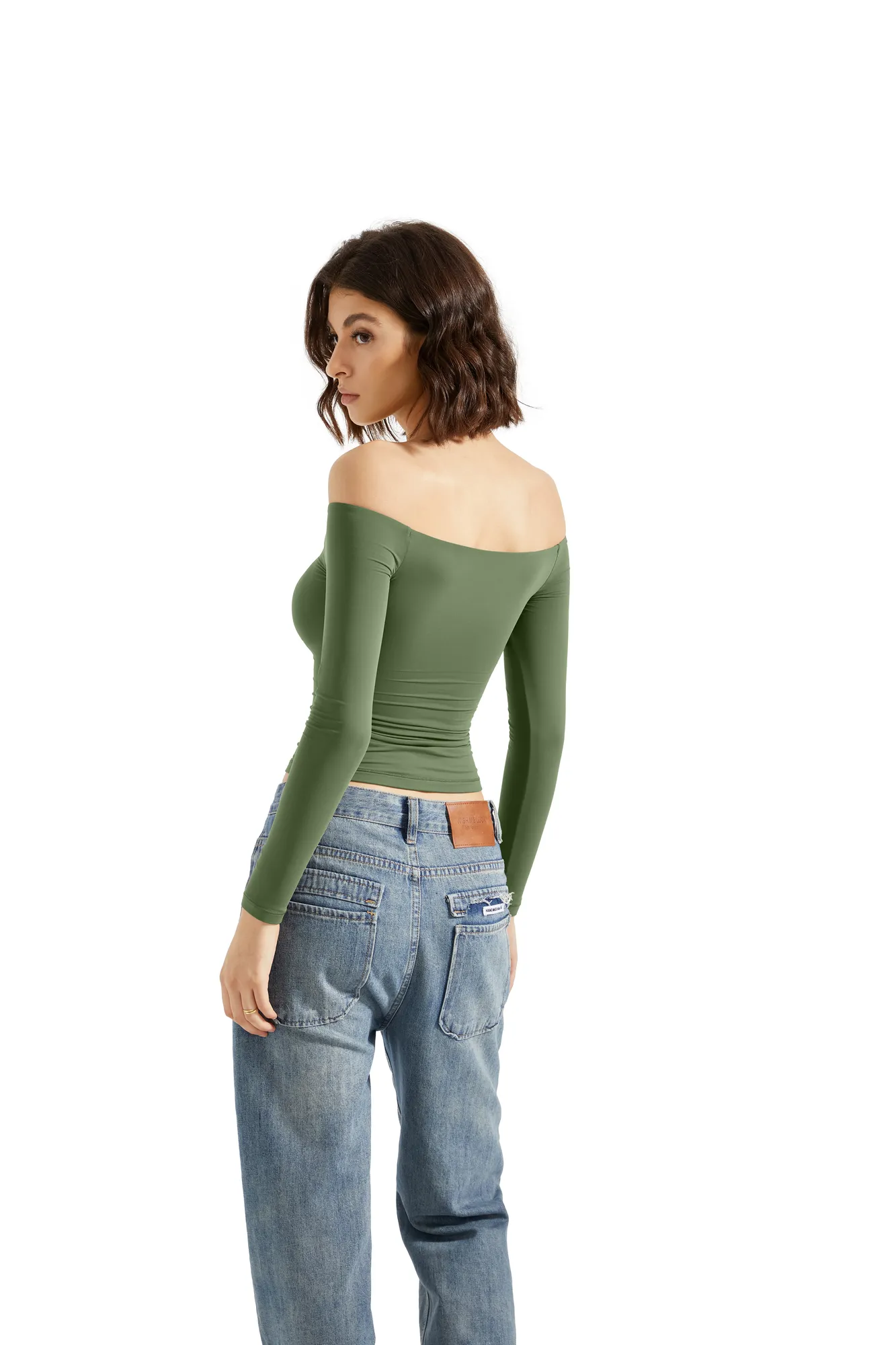 Buttery Soft Off Shoulder Shirt - Long Sleeve - Image 42