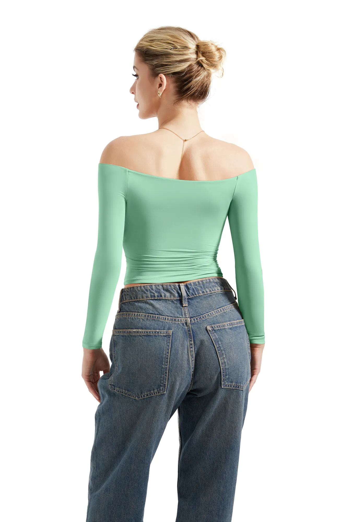 Buttery Soft Off Shoulder Shirt - Long Sleeve - Image 52