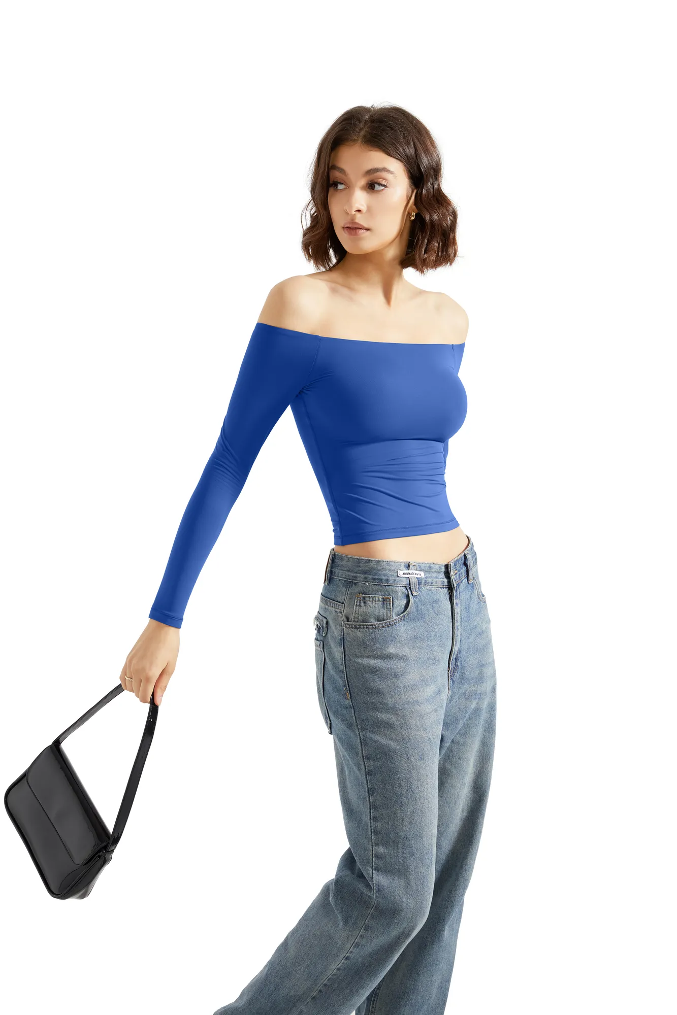 Buttery Soft Off Shoulder Shirt - Long Sleeve - Image 69
