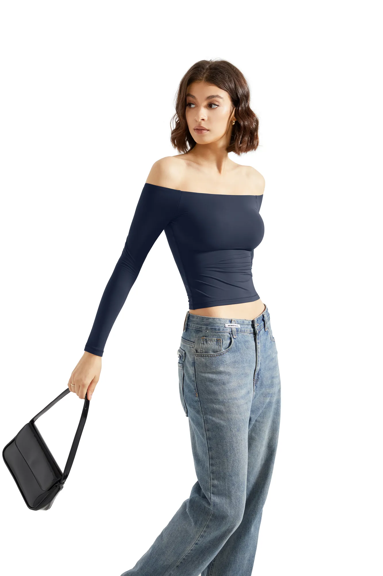 Buttery Soft Off Shoulder Shirt - Long Sleeve - Image 81