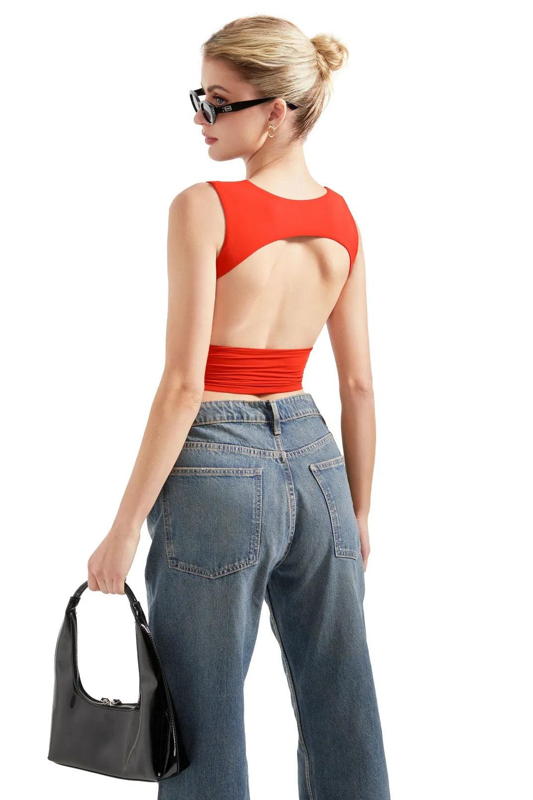 Buttery Soft Open Back Shirt - Image 20