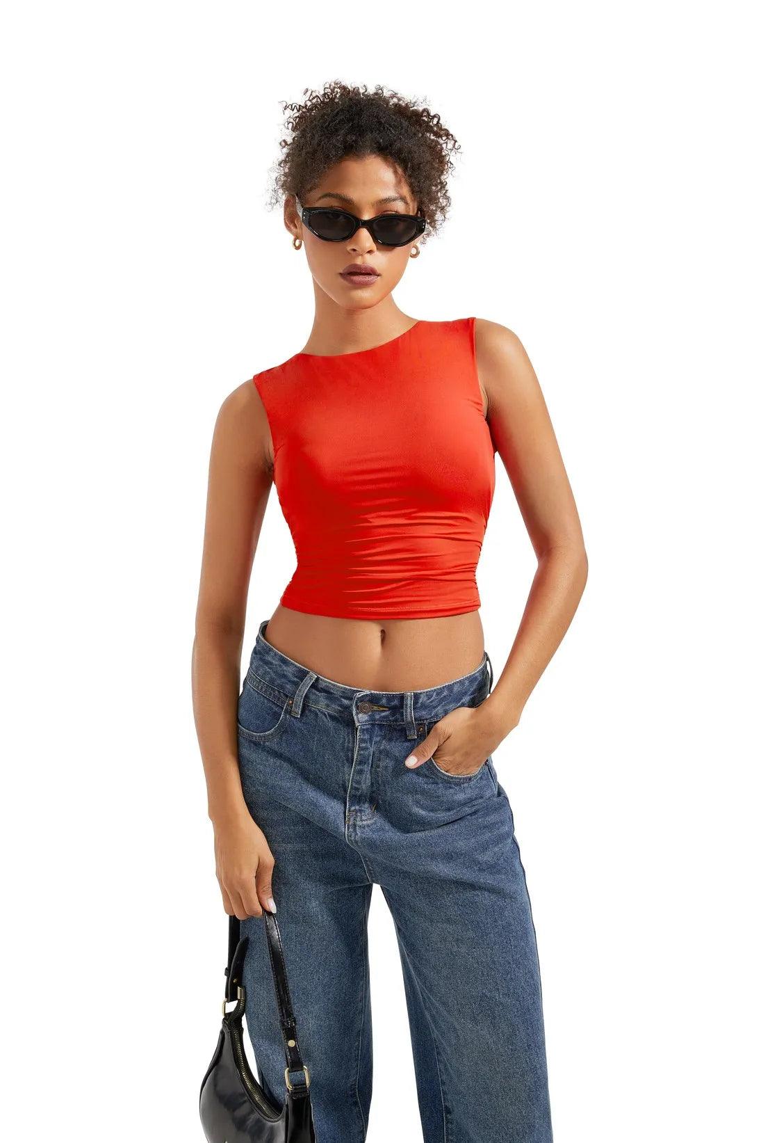 Buttery Soft Open Back Shirt - Image 23