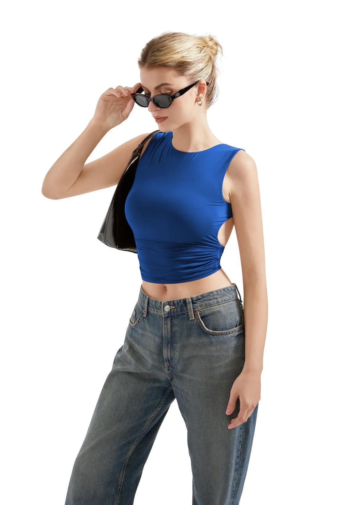 Buttery Soft Open Back Shirt - Image 28