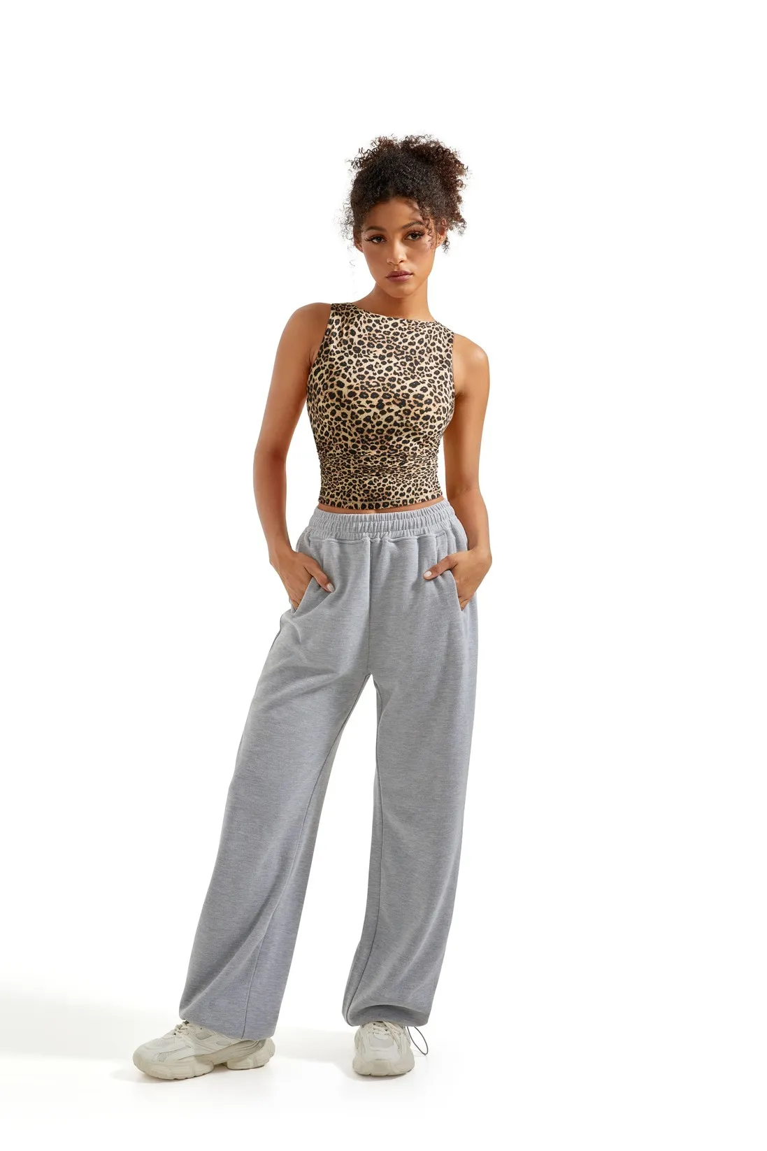 Buttery Soft Side Ruched Tank Top - Image 54