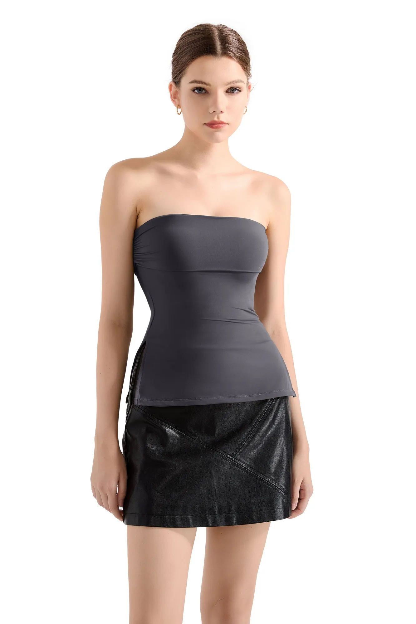 Buttery Soft Side Split Tube Top - Image 19