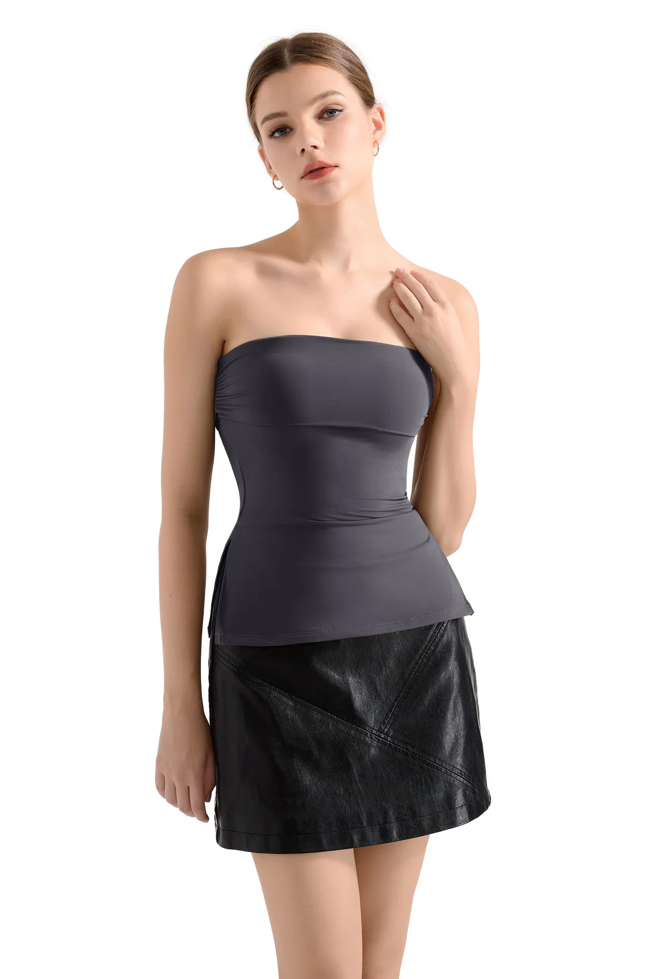 Buttery Soft Side Split Tube Top - Image 20