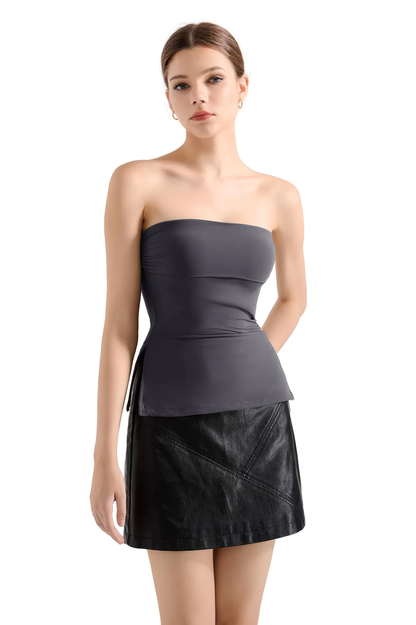 Buttery Soft Side Split Tube Top - Image 21