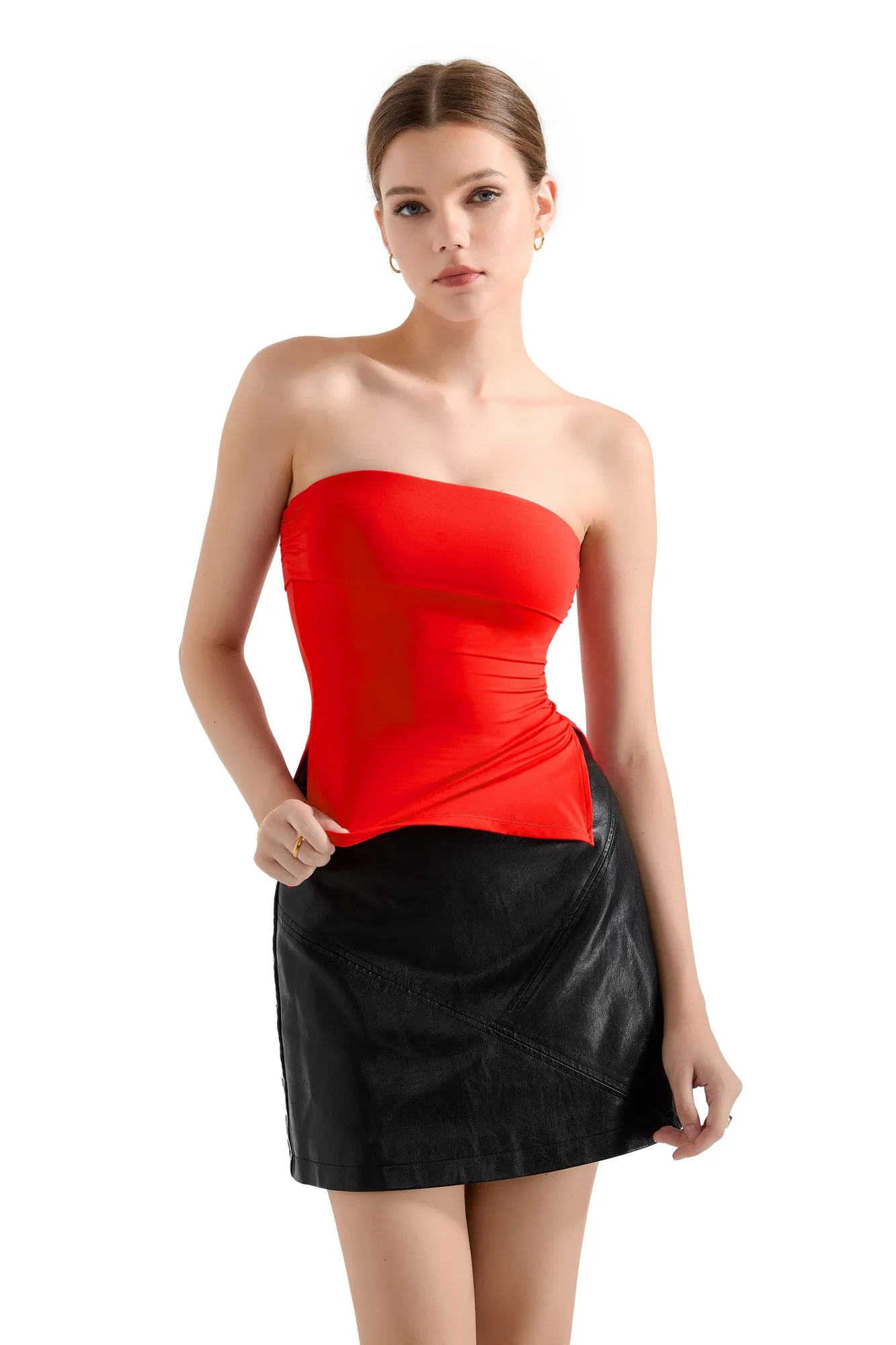 Buttery Soft Side Split Tube Top - Image 28