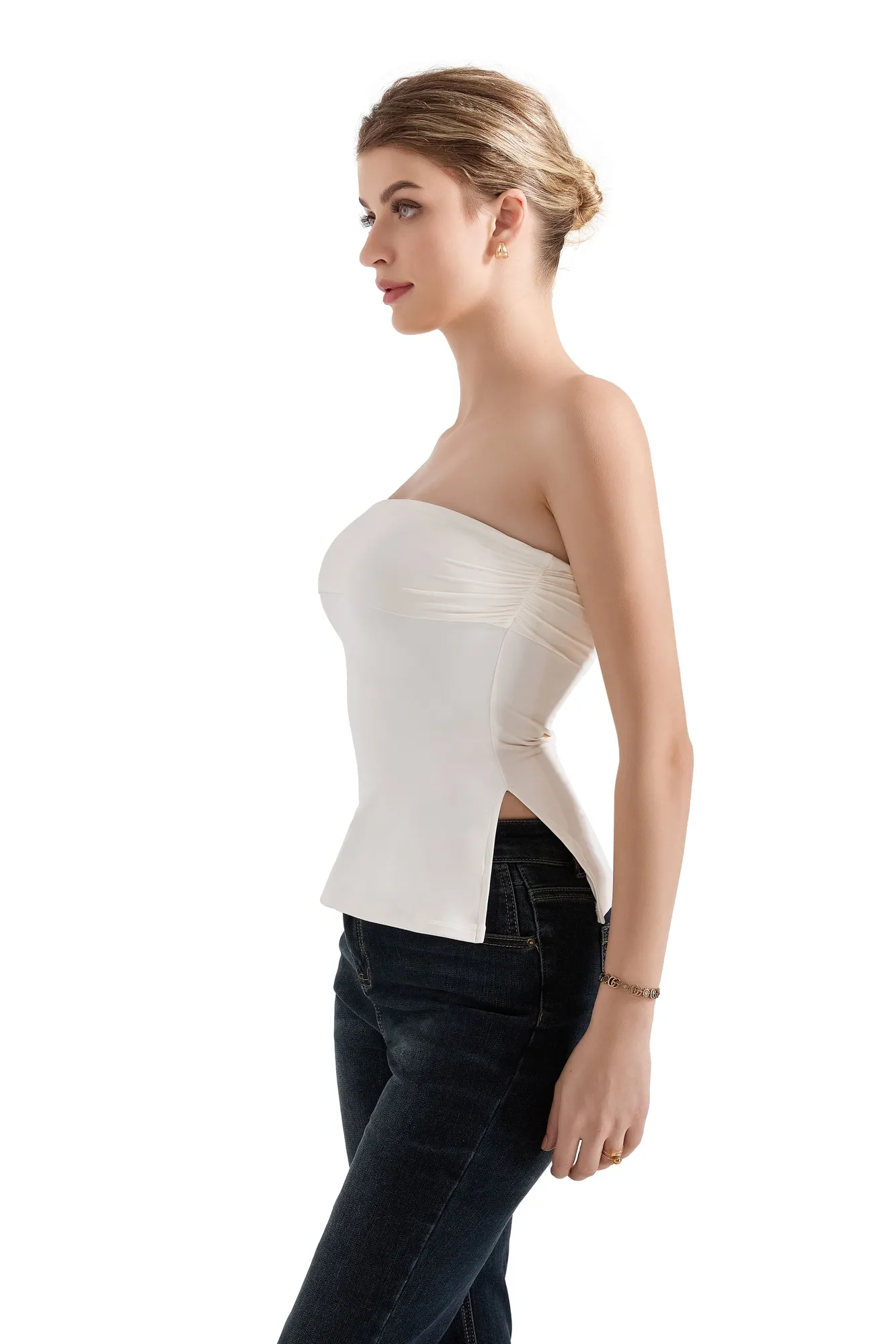 Buttery Soft Side Split Tube Top - Image 35