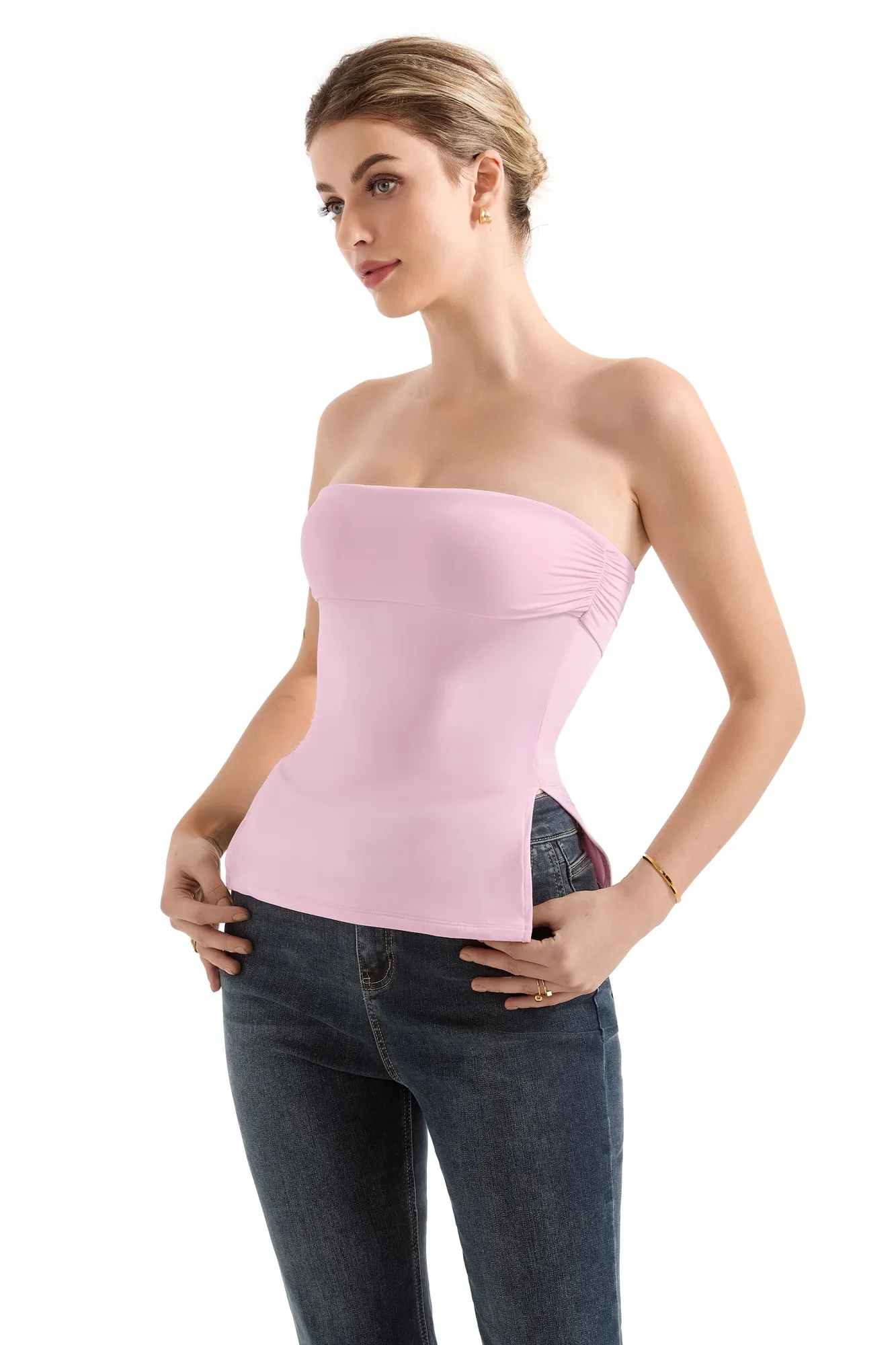 Buttery Soft Side Split Tube Top - Image 4